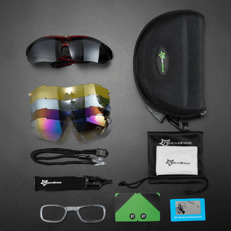 Polarisierte Fahrradbrille mit 5 Wechselgläsern d2002ad18ce0