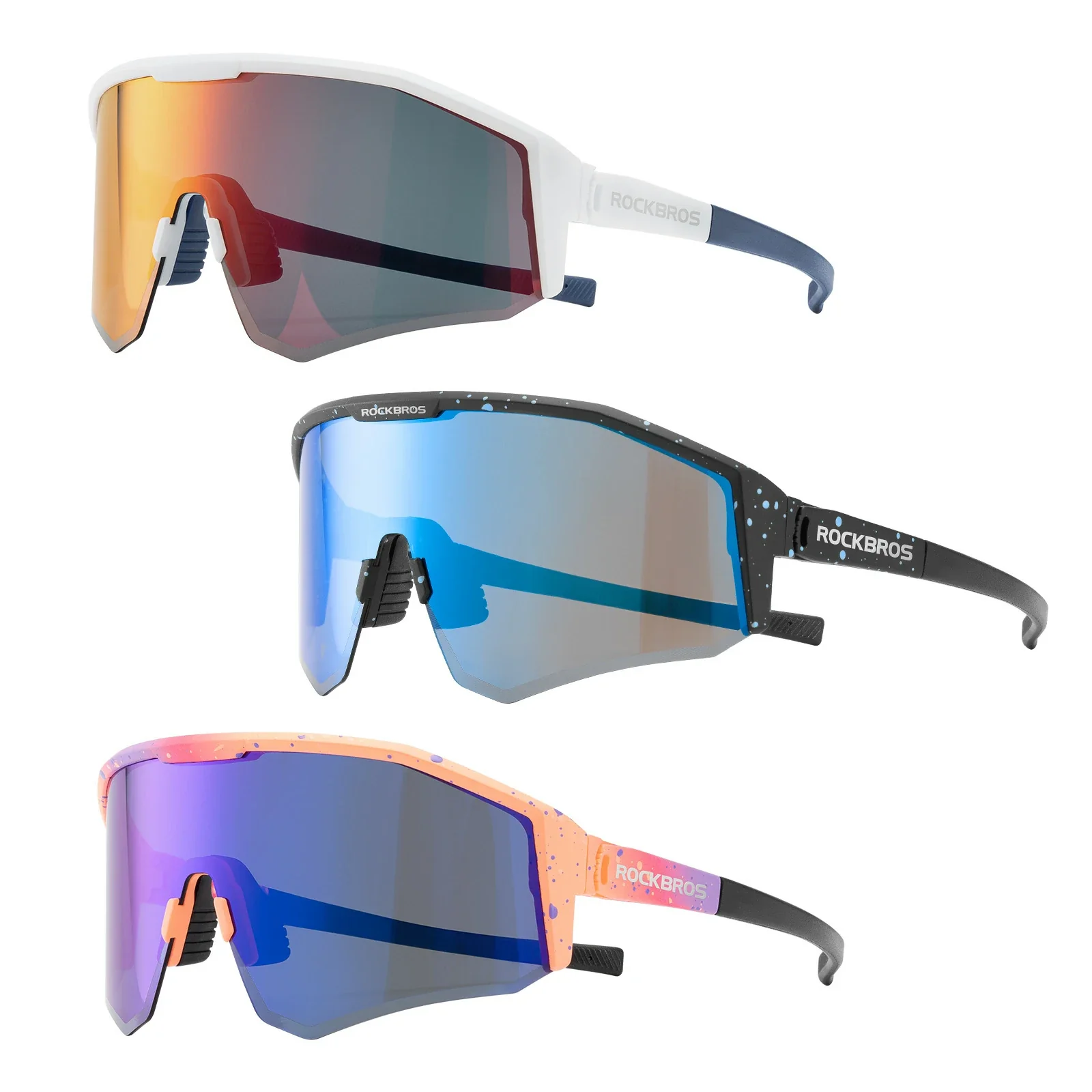 Polarisierte Fahrradbrille mit Verstellbaren Bügel 74970ae73f2d