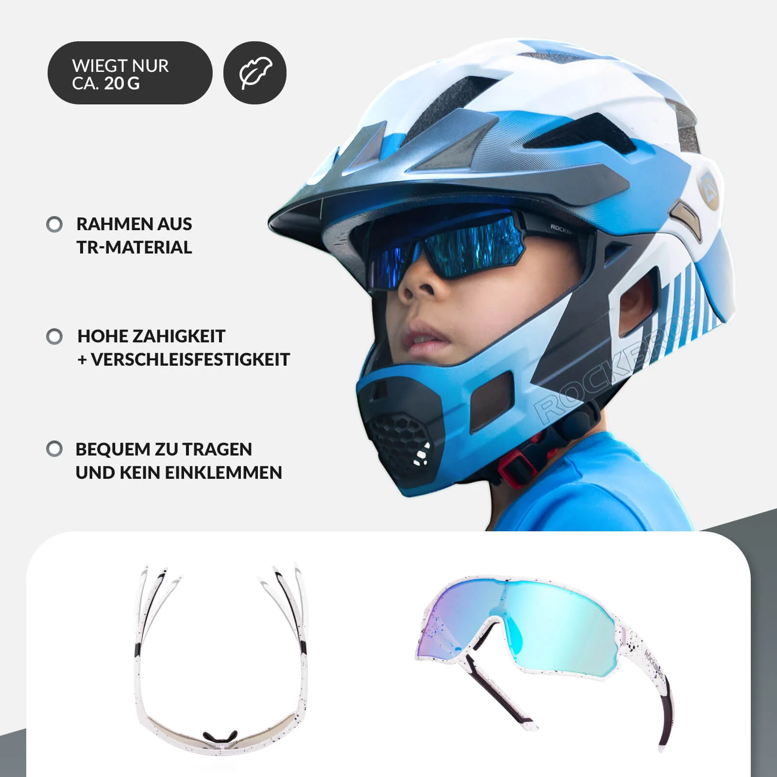 Polarisierte Kinder Fahrradbrille mit UV400 Schutz 746c9c5f9c13