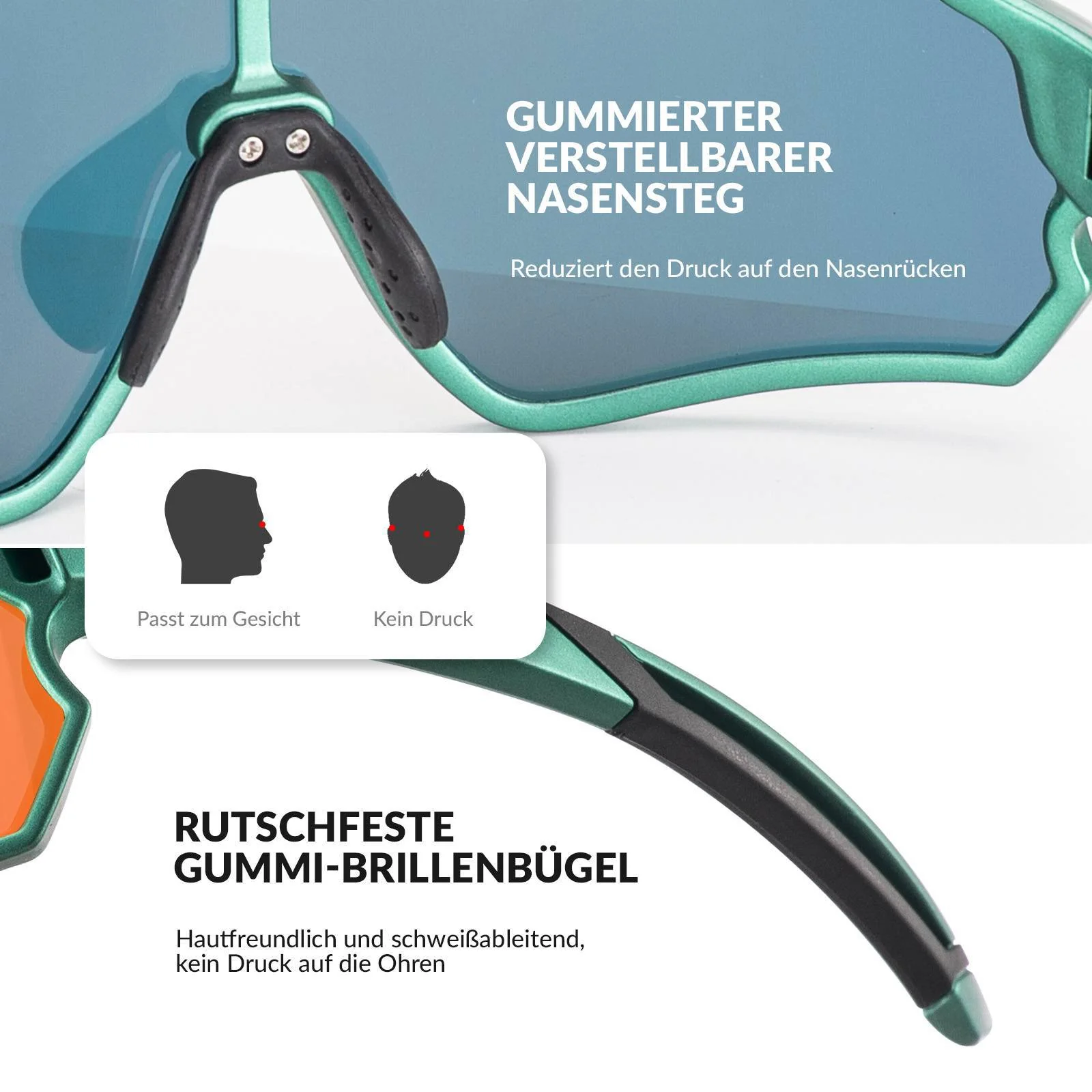 Polarisierte Kinder Fahrradbrille mit UV400 Schutz bbe57759a3d4