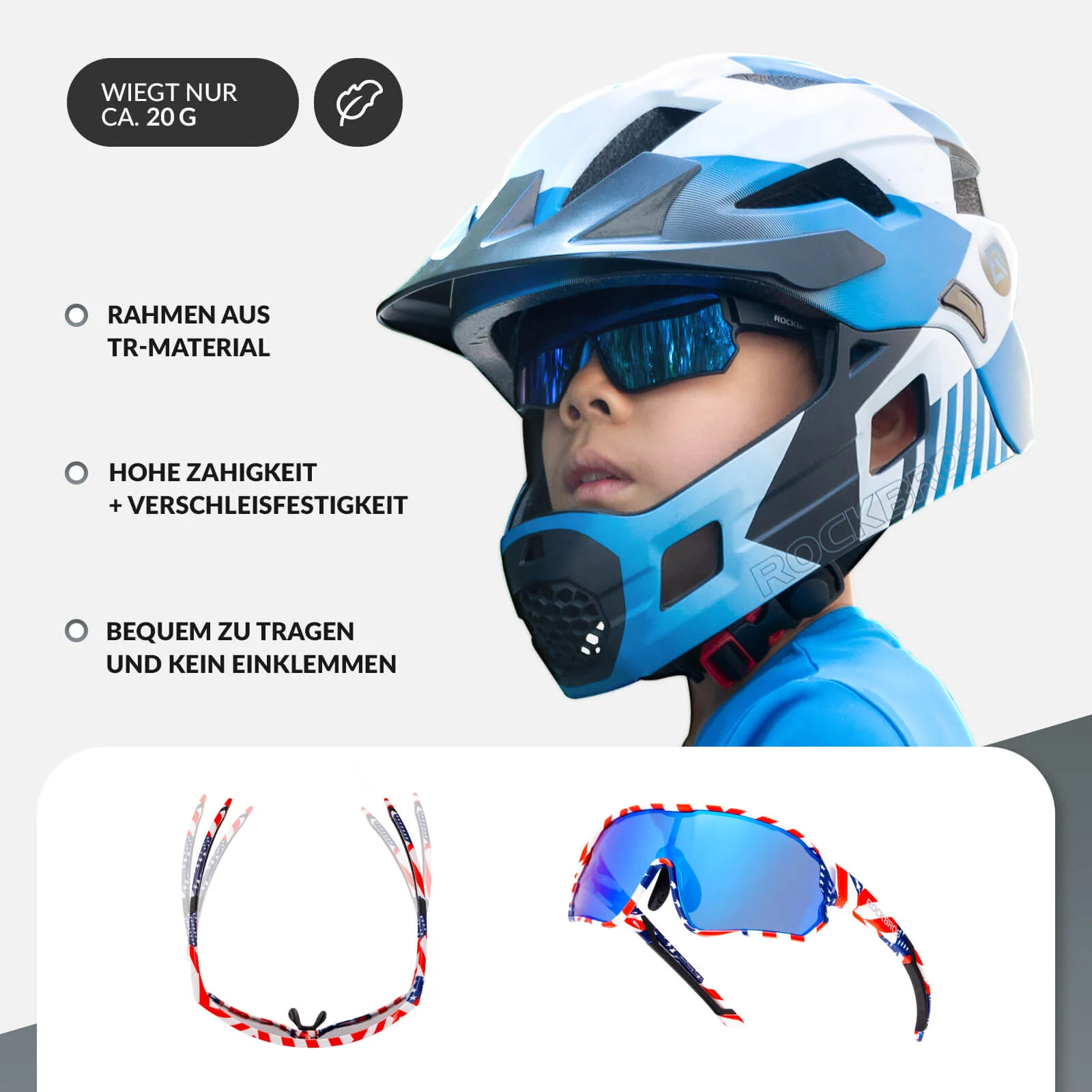 Polarisierte Kinder Fahrradbrille mit UV400 Schutz bdd9618c2500