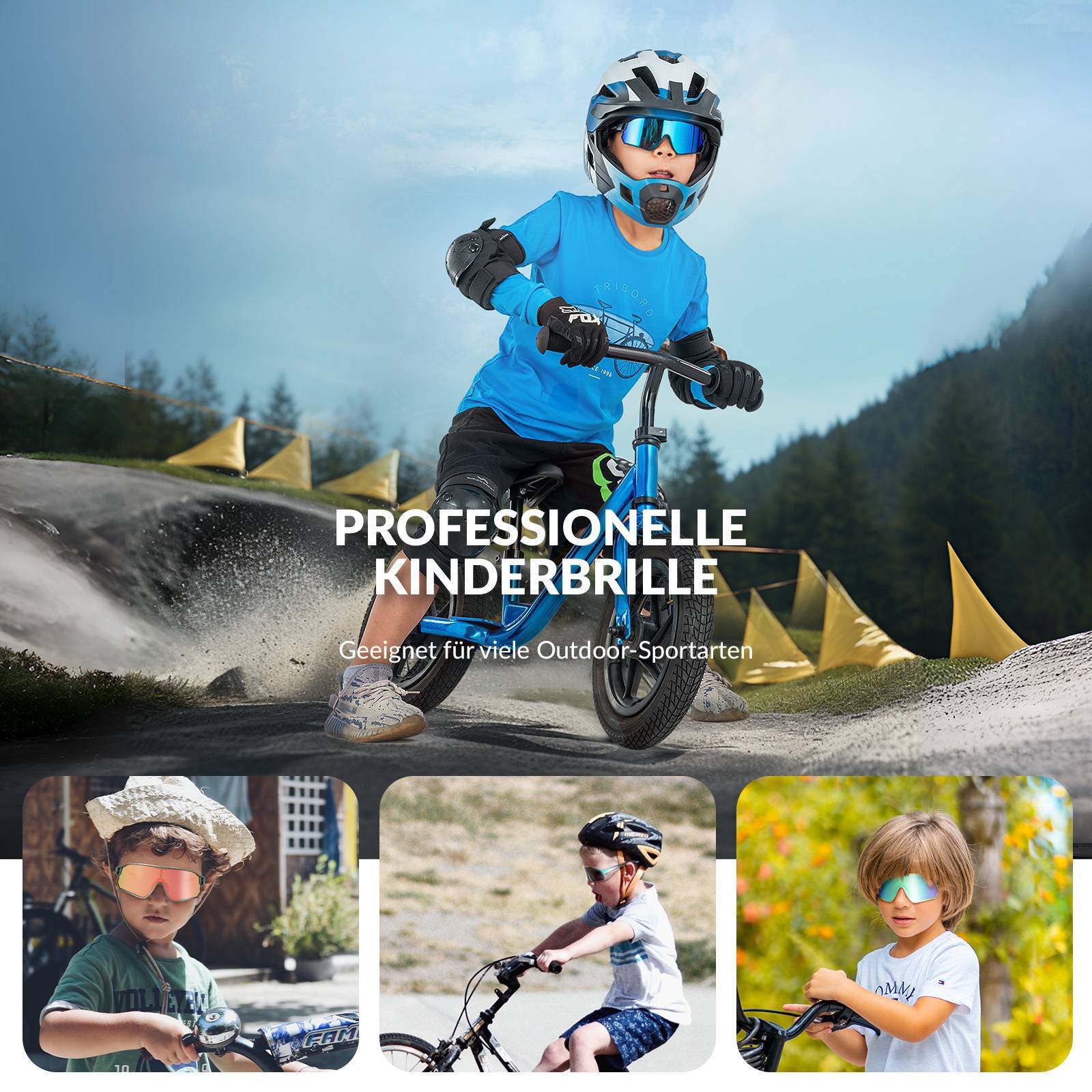 Polarisierte Kinder Fahrradbrille mit UV400 Schutz c4e6481925ce