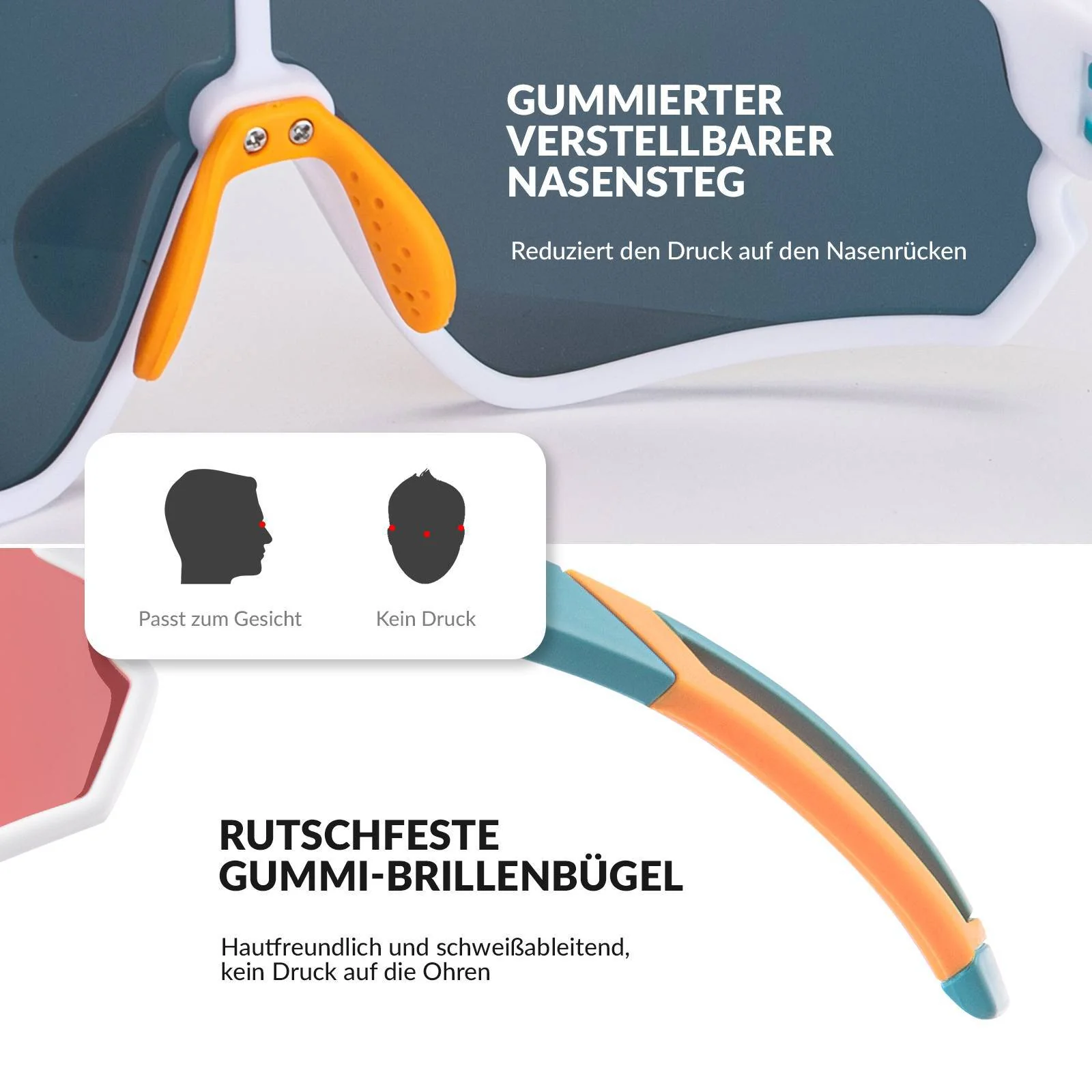 Polarisierte Kinder Fahrradbrille mit UV400 Schutz e1d2fc9b10d1