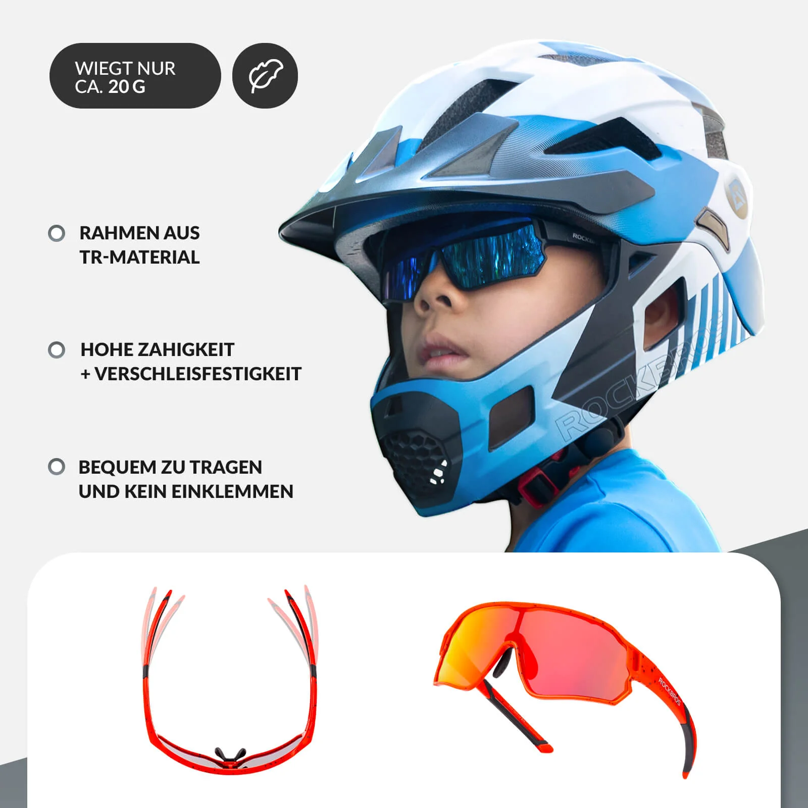 Polarisierte Kinder Fahrradbrille mit UV400 Schutz f154fb464227