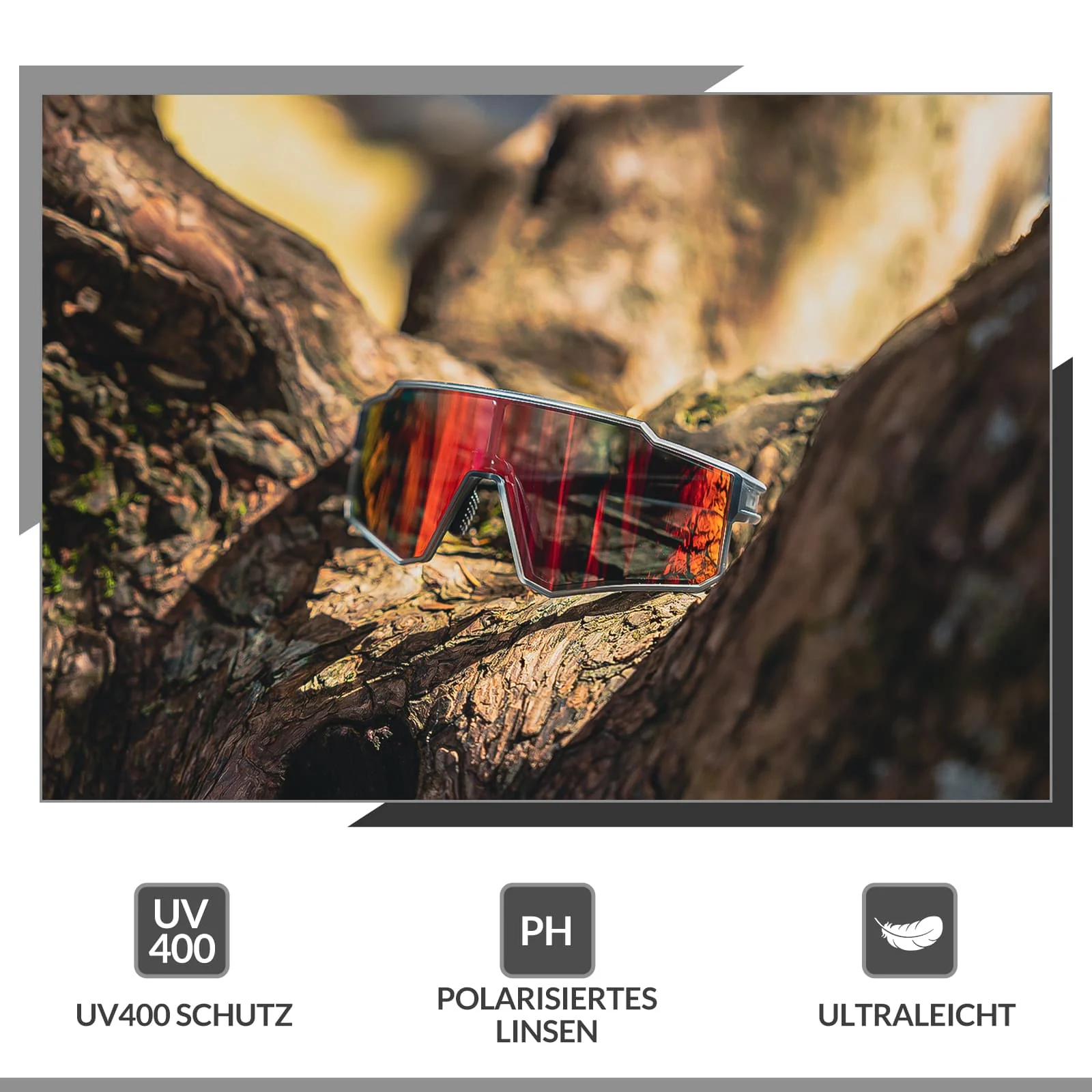 Polarisierte Sport Sonnenbrille für den Outdoorspo 0e7c830cd5f7