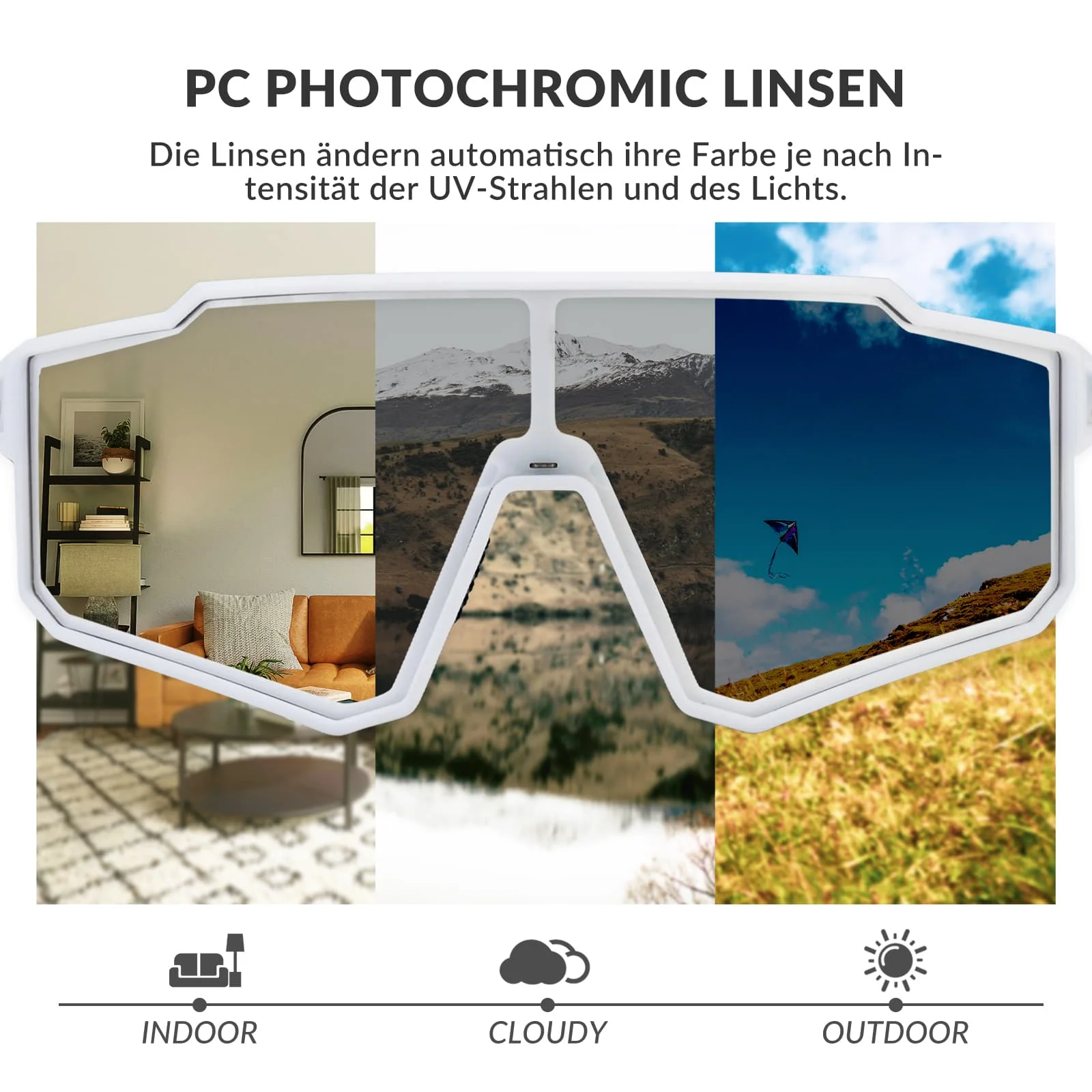 Polarisierte Sport Sonnenbrille für den Outdoorspo 60e7233fa006