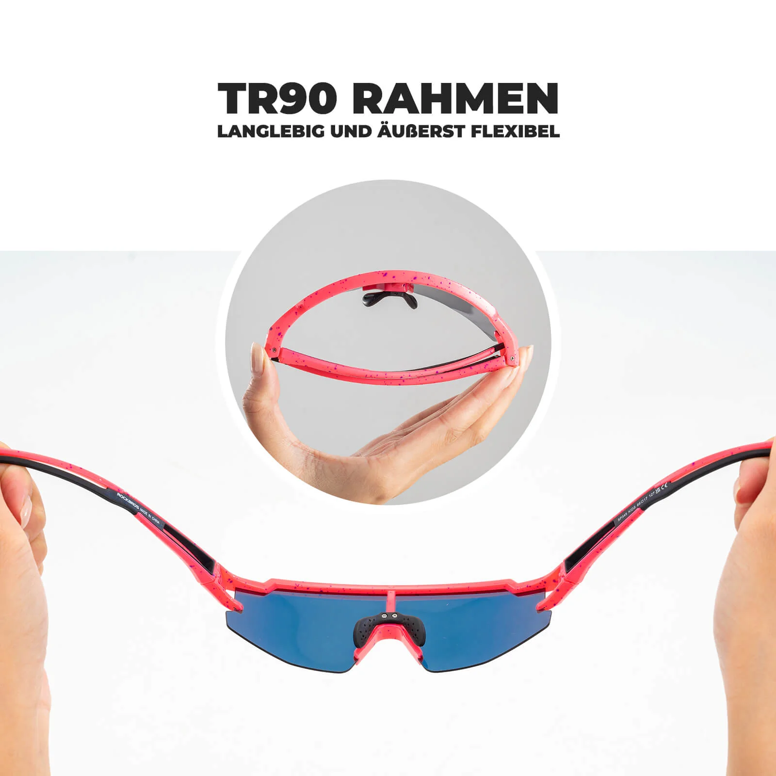 Polarisierte Sport  und Fahrradbrille für Kinder 0343f1e31947