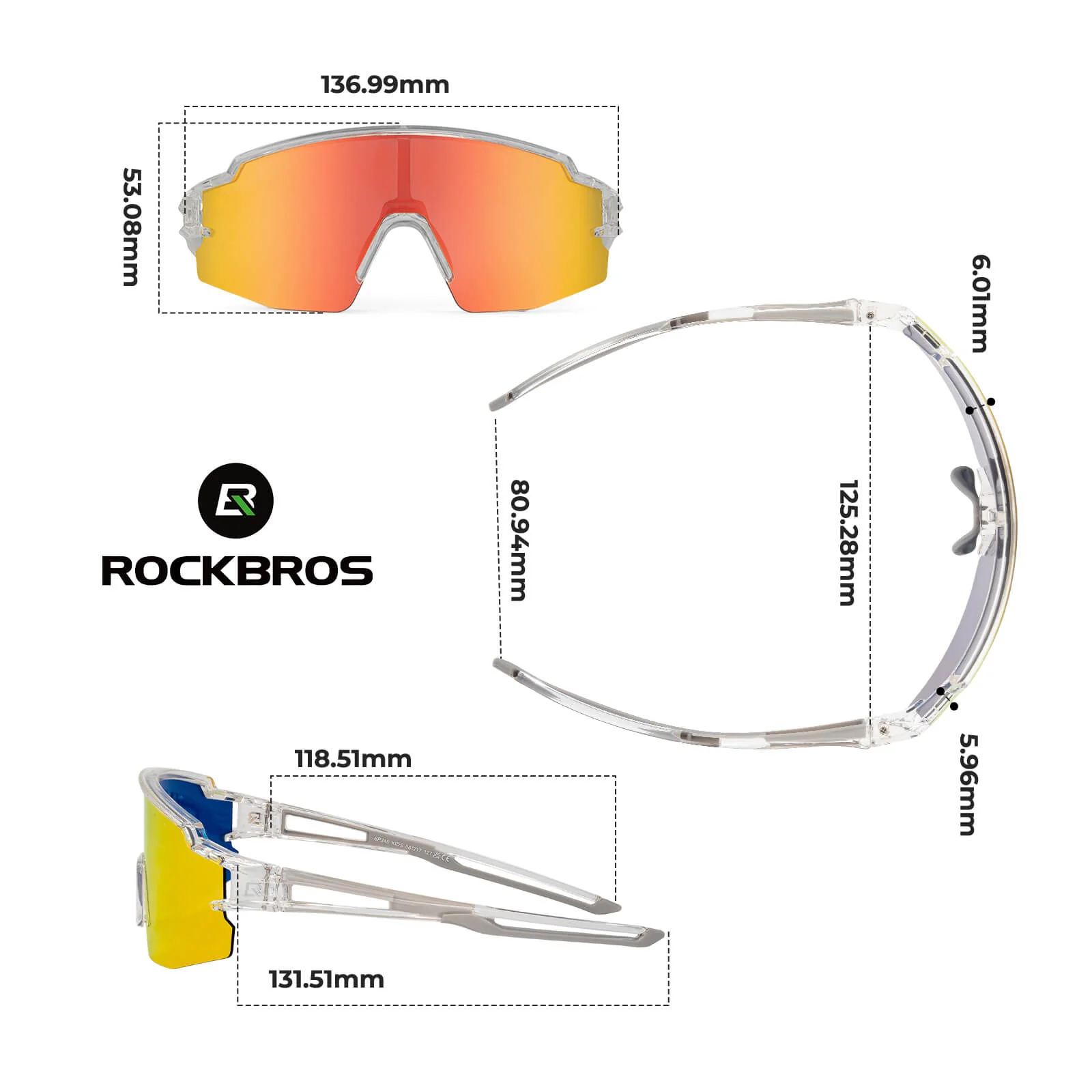 Polarisierte Sport  und Fahrradbrille für Kinder 8775c32df63a