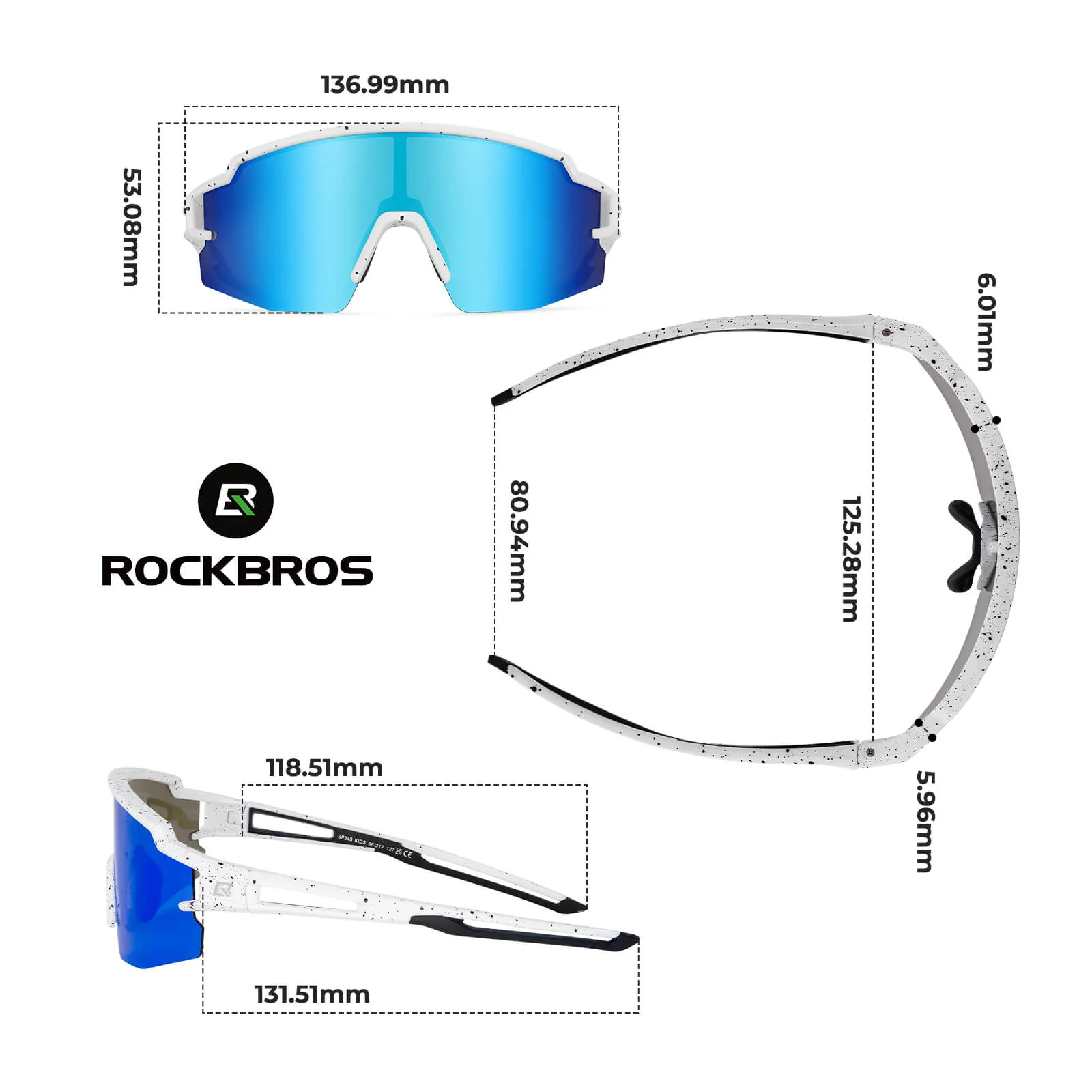 Polarisierte Sport  und Fahrradbrille für Kinder ac2fdef2db1b