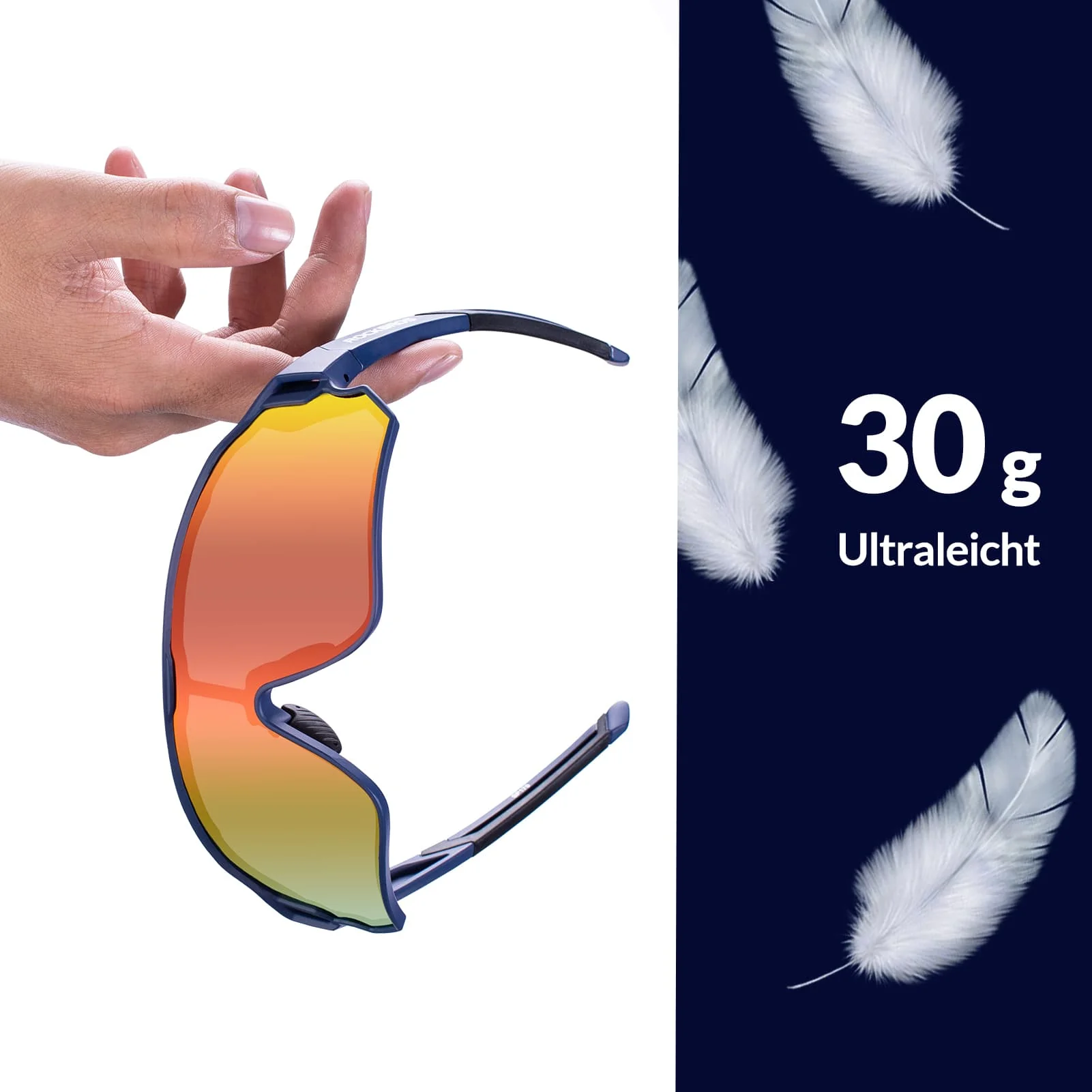 Polarisierte Sportbrille für Radfahrer  UV Schutz  28352c7c9388