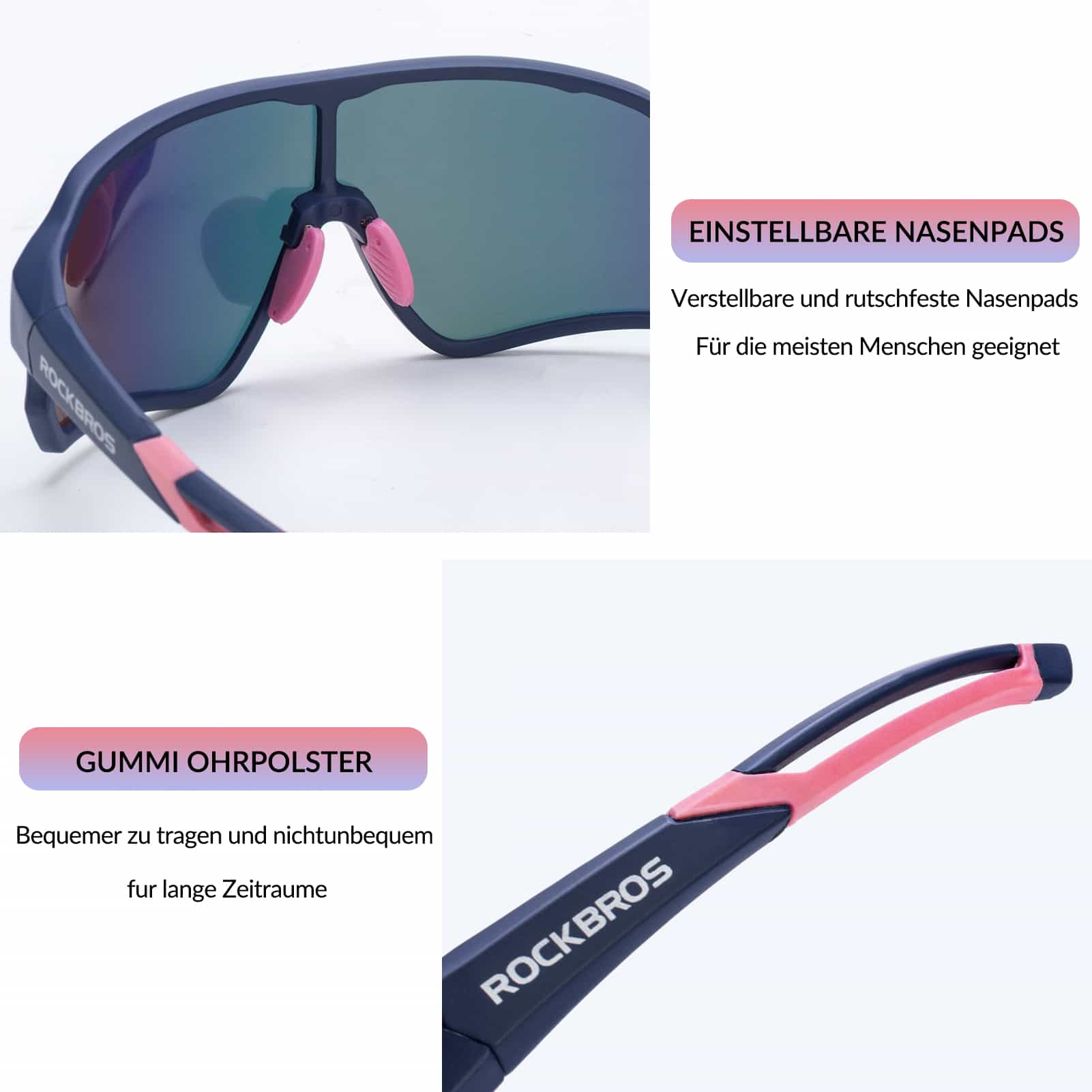 Polarisierte Sportbrille für Radfahrer  UV Schutz  705a8244b842