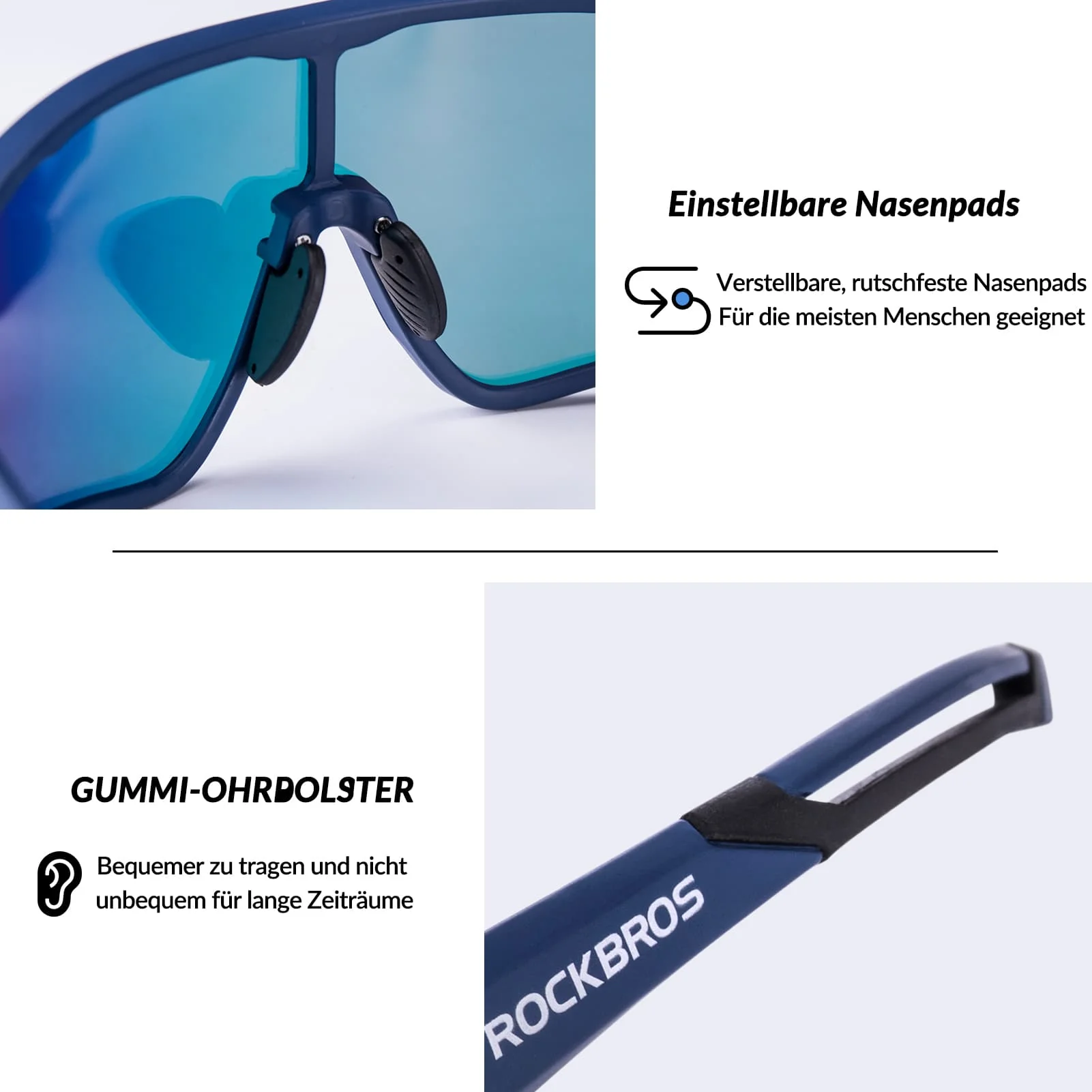 Polarisierte Sportbrille für Radfahrer  UV Schutz  f1fc5d30cd3c
