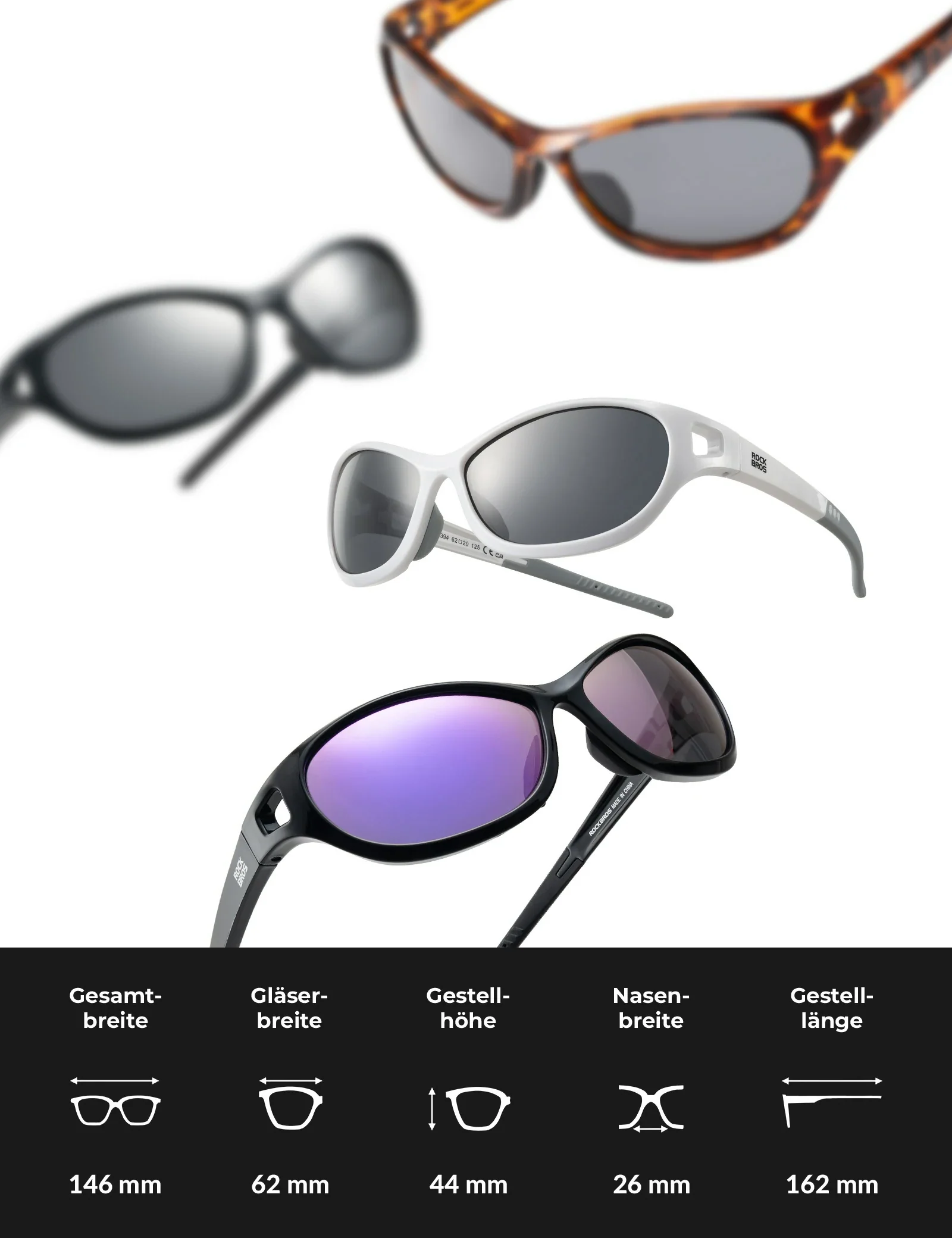 Polarisierte Sportsonnenbrille SP394 Ultralight    52c6ec254871