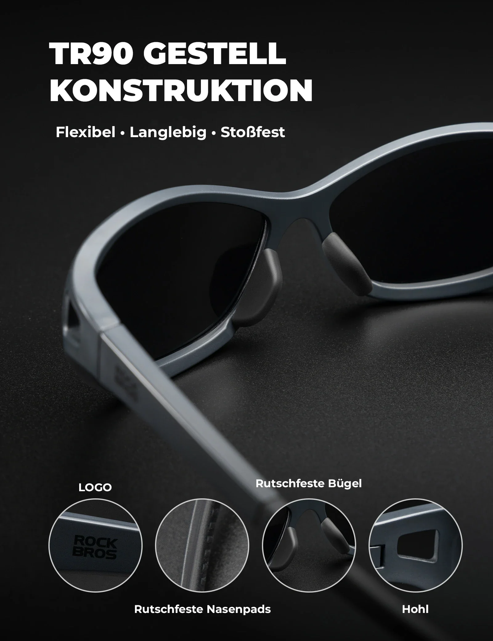 Polarisierte Sportsonnenbrille SP394 Ultralight    cb166891723a