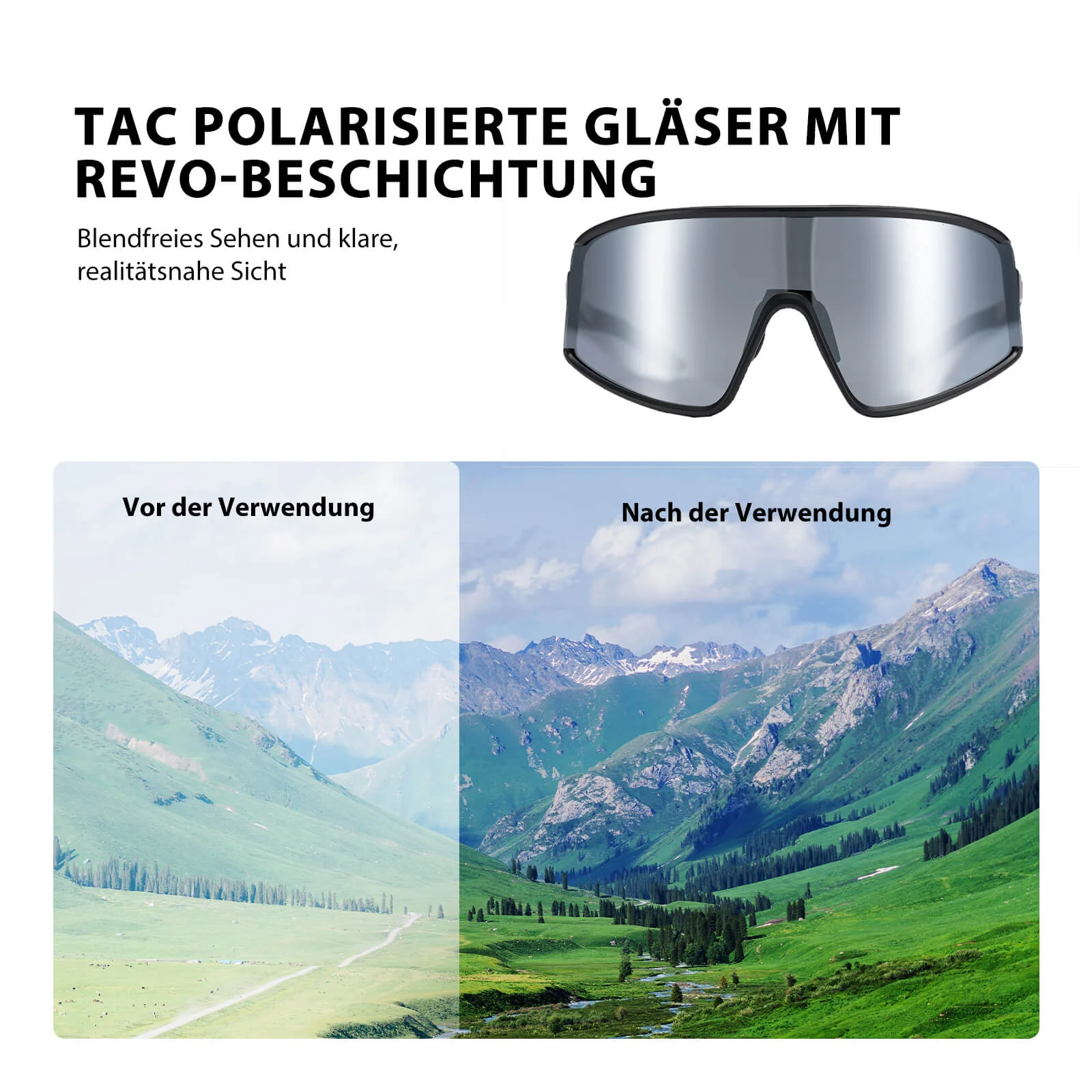 Polarisierte Ultraleichte Fahrradbrille in 4 Farbe 491634b66258
