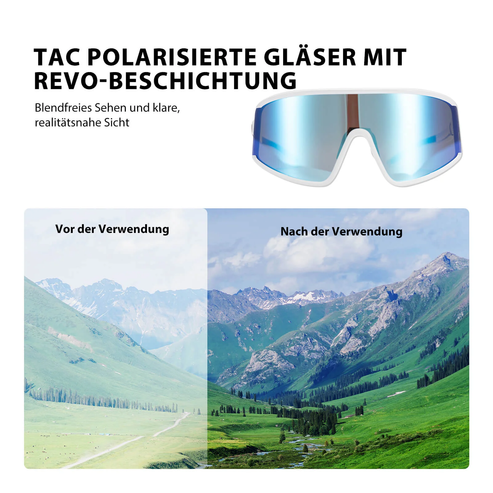 Polarisierte Ultraleichte Fahrradbrille in 4 Farbe da4c91419a5a