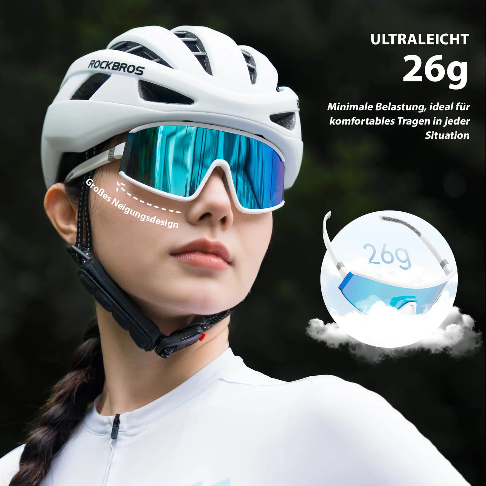 Polarisierte Ultraleichte Fahrradbrille in 4 Farbe e81d8ba30c6d