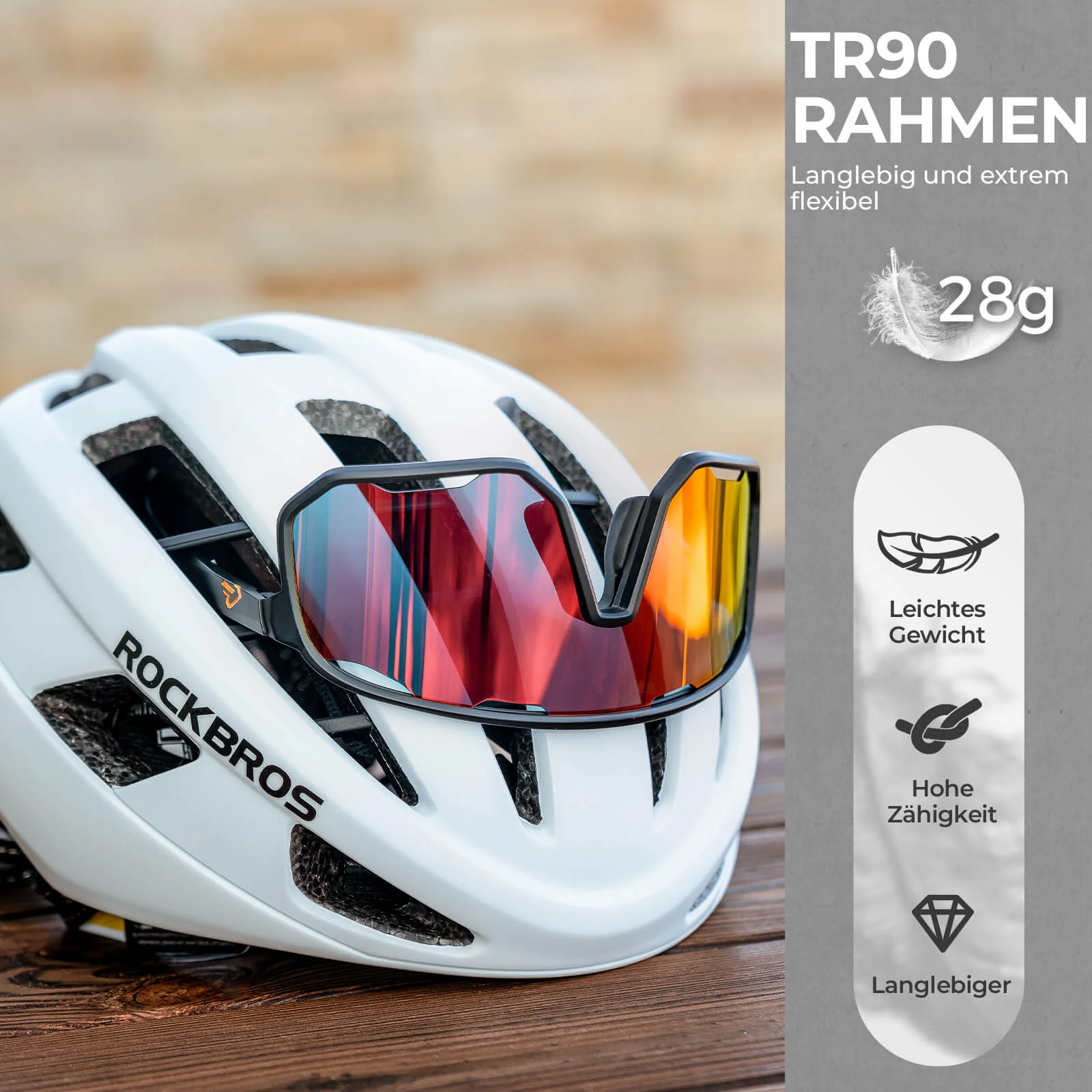 Polarisierte Unisex Fahrradbrille mit Wechsel Nase 89ff63ce39a3