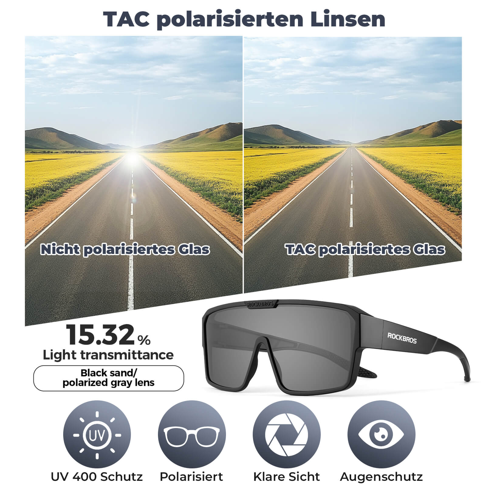 Polarisierte Überbrille für MTB und Rennrad 223186112511