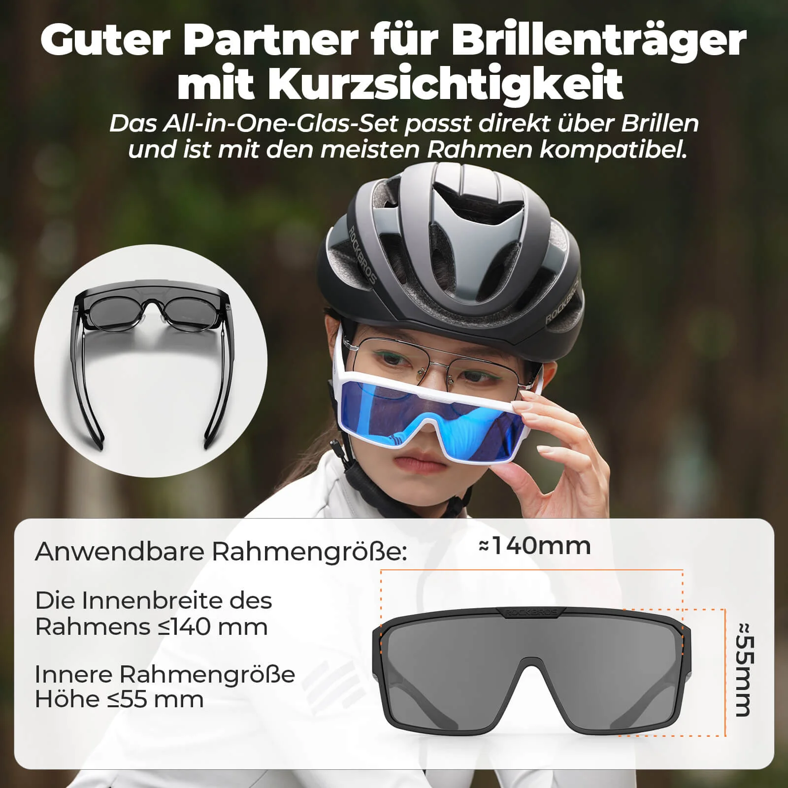 Polarisierte Überbrille für MTB und Rennrad 2daa715e8e1d