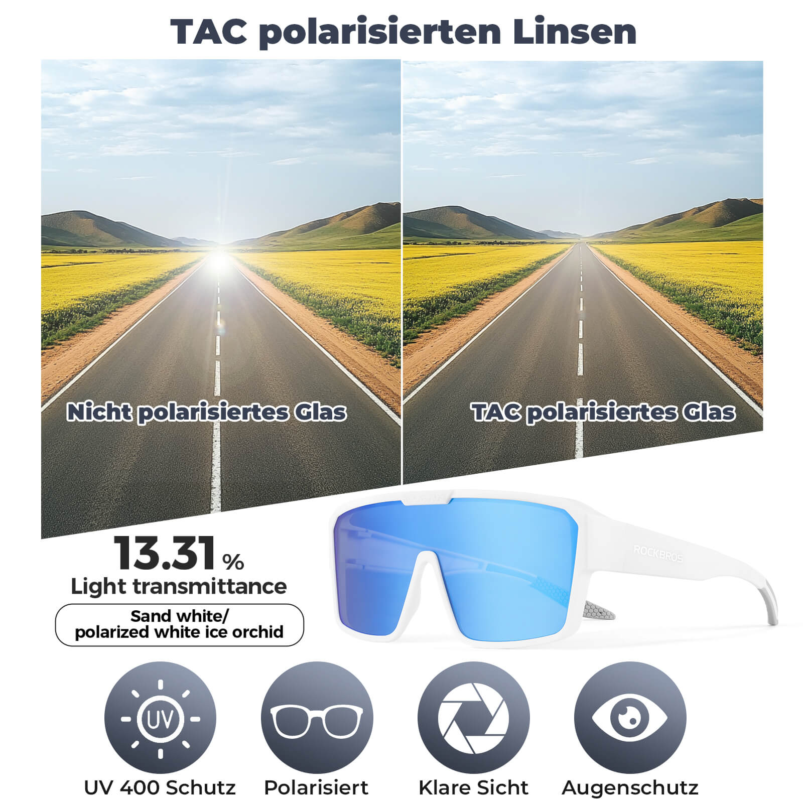 Polarisierte Überbrille für MTB und Rennrad dbfcdeeb7812