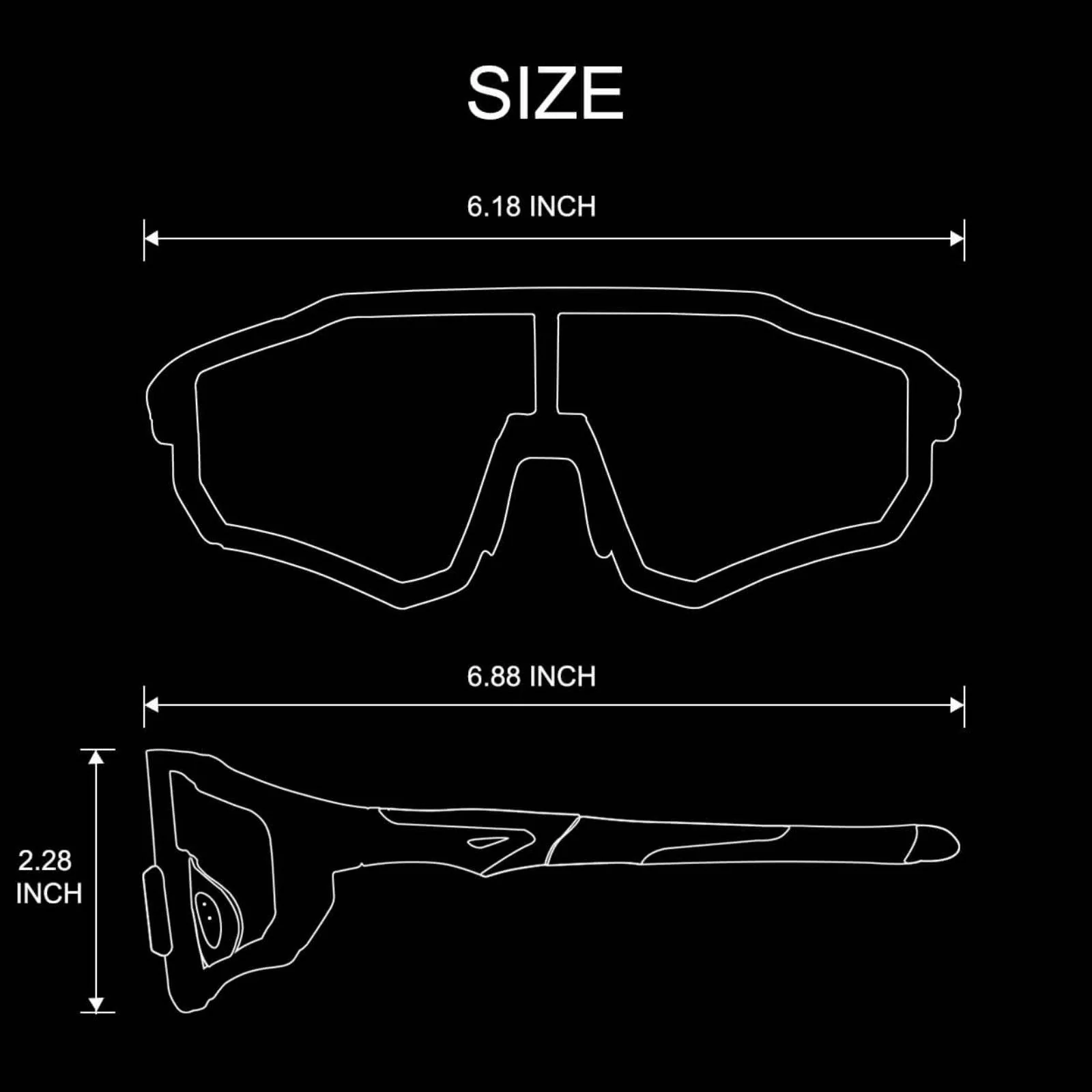 ROCKBROS Photochrome Radsport Brille mit UV400 Sch 03b4521b33df