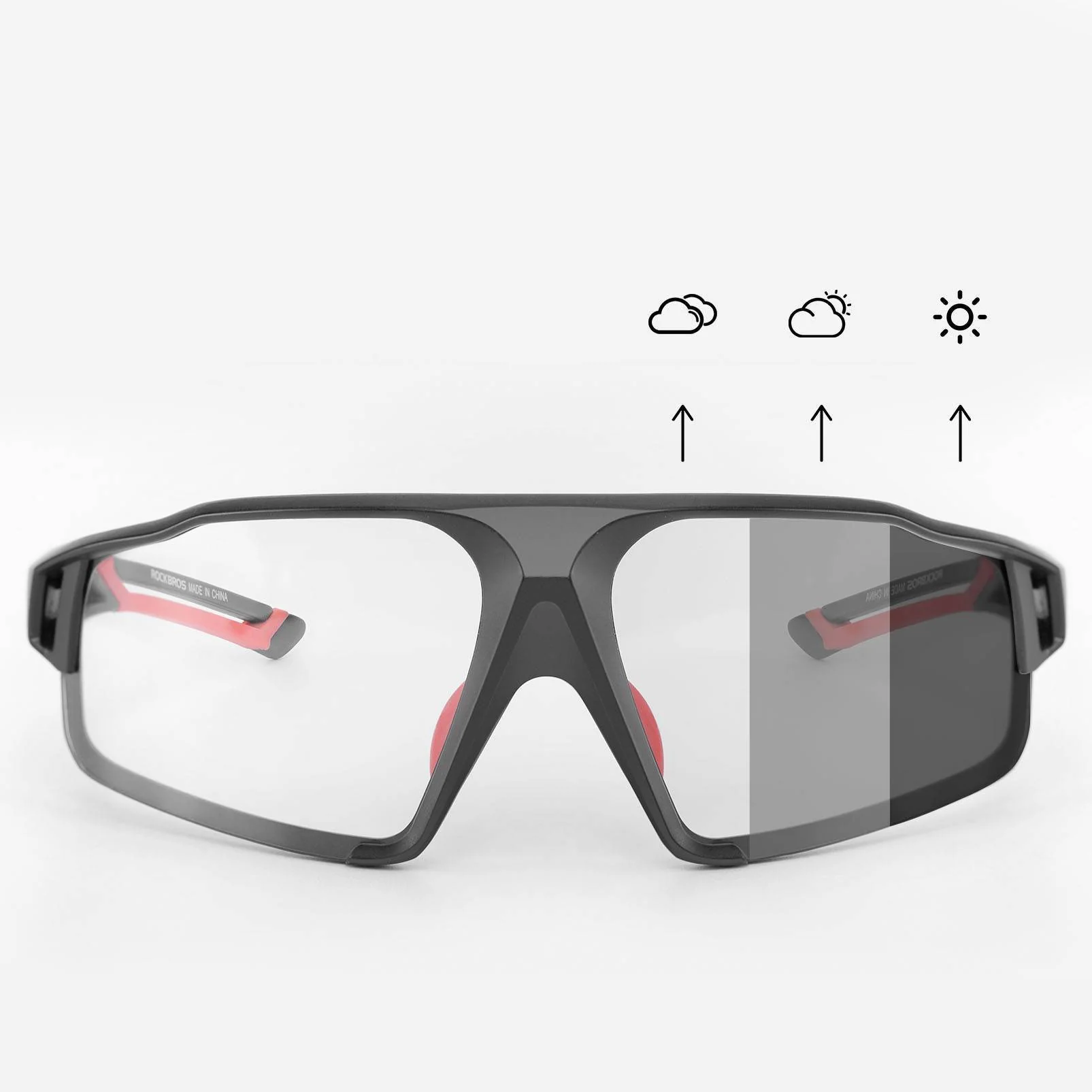 ROCKBROS Photochrome Sonnenbrille für Outdoor Akti 34712db74ebd