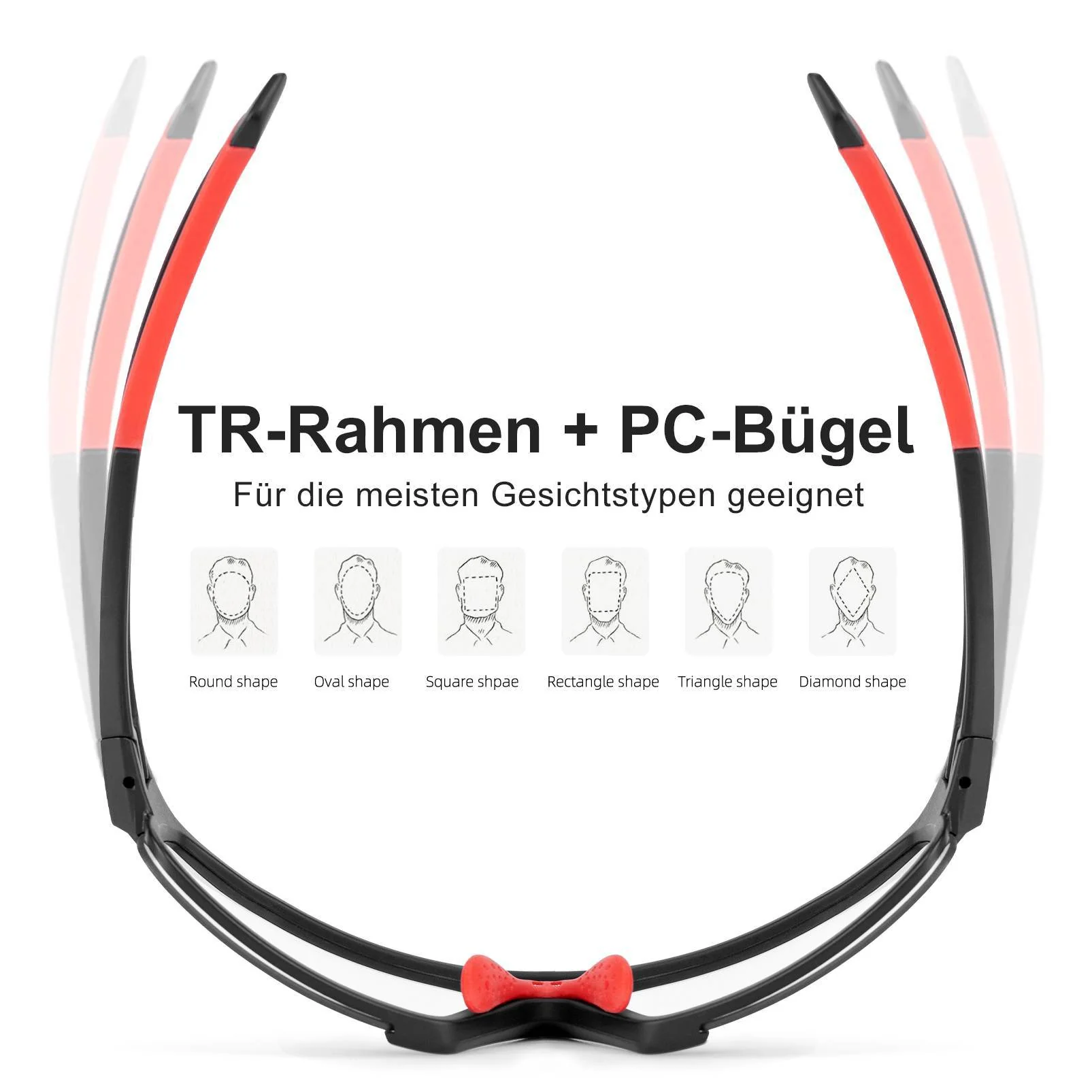 ROCKBROS Photochrome Sonnenbrille für Outdoor Akti 68841a18aa9b