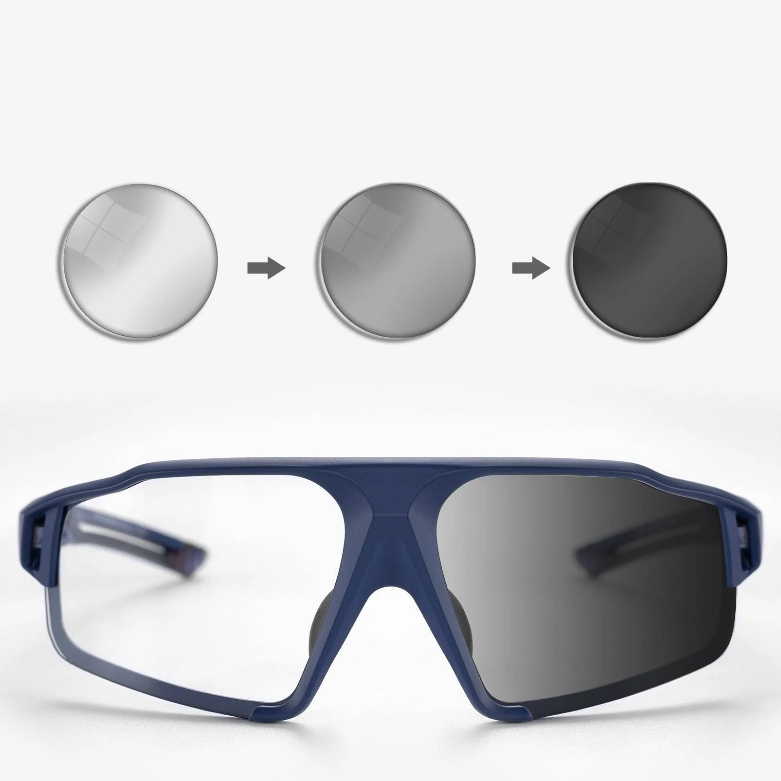 ROCKBROS Photochrome Sonnenbrille für Outdoor Akti 6978534b004d
