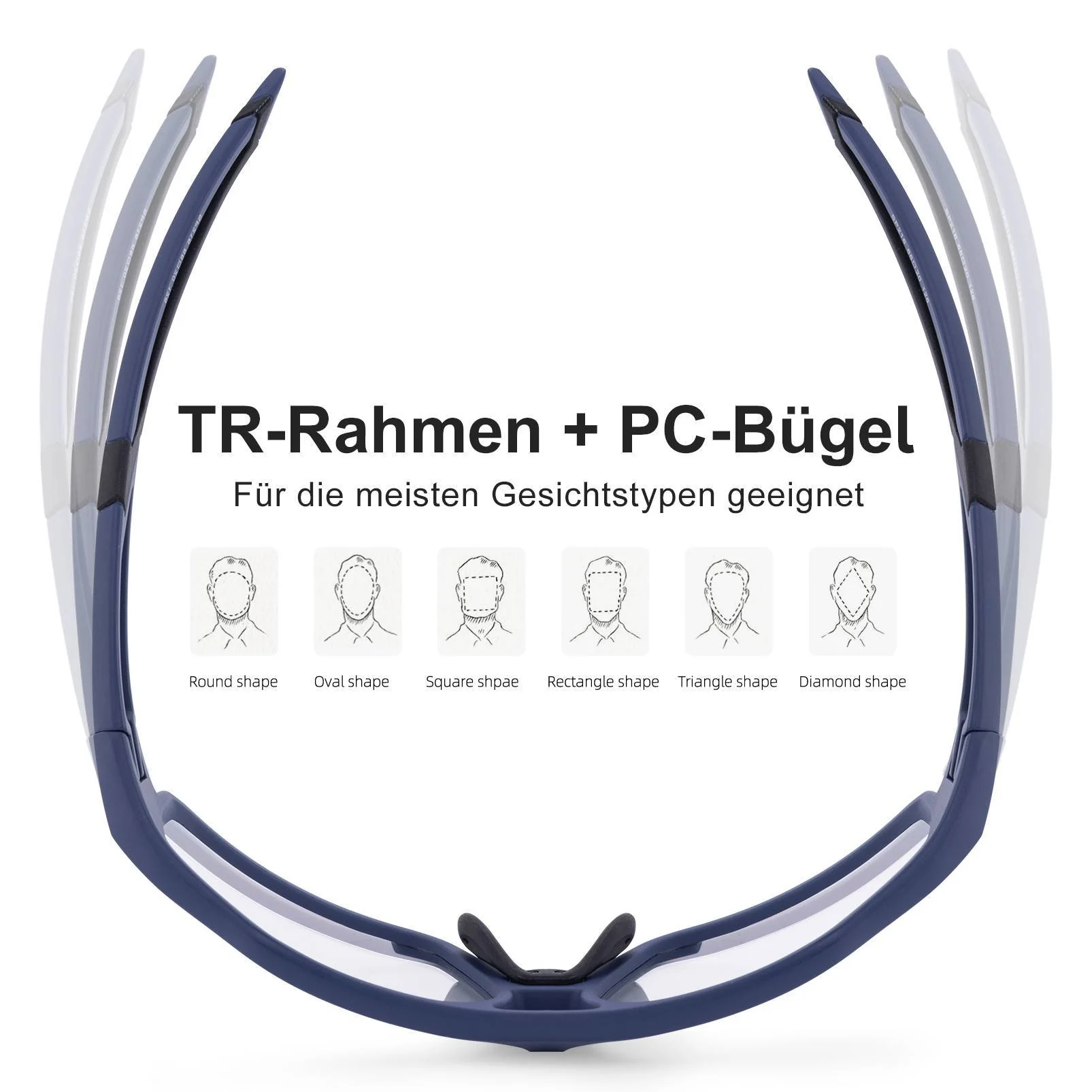 ROCKBROS Photochrome Sonnenbrille für Outdoor Akti 6b859bc32345