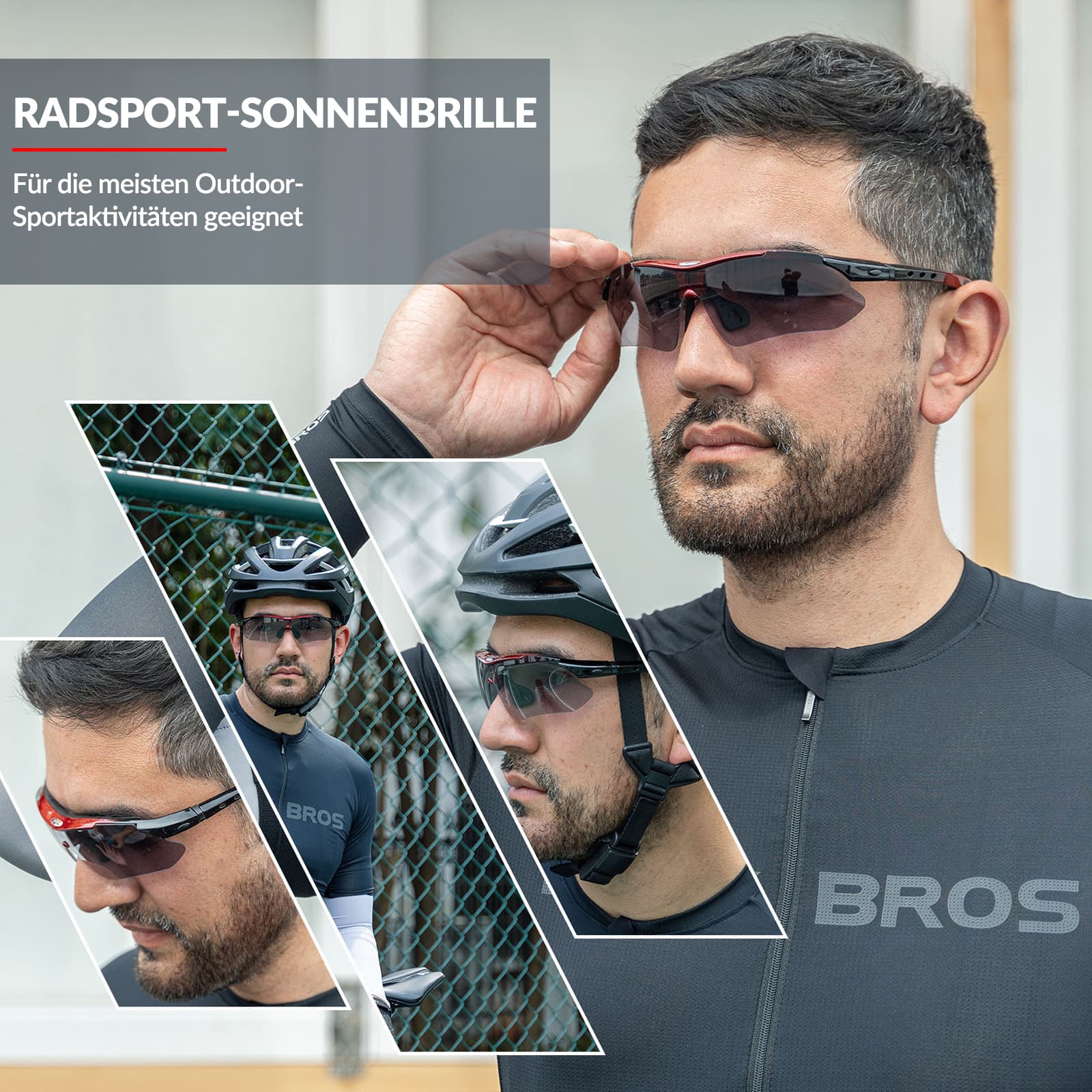 ROCKBROS Photochromic Sportbrillen Mit Austauschba 3795f5babff0