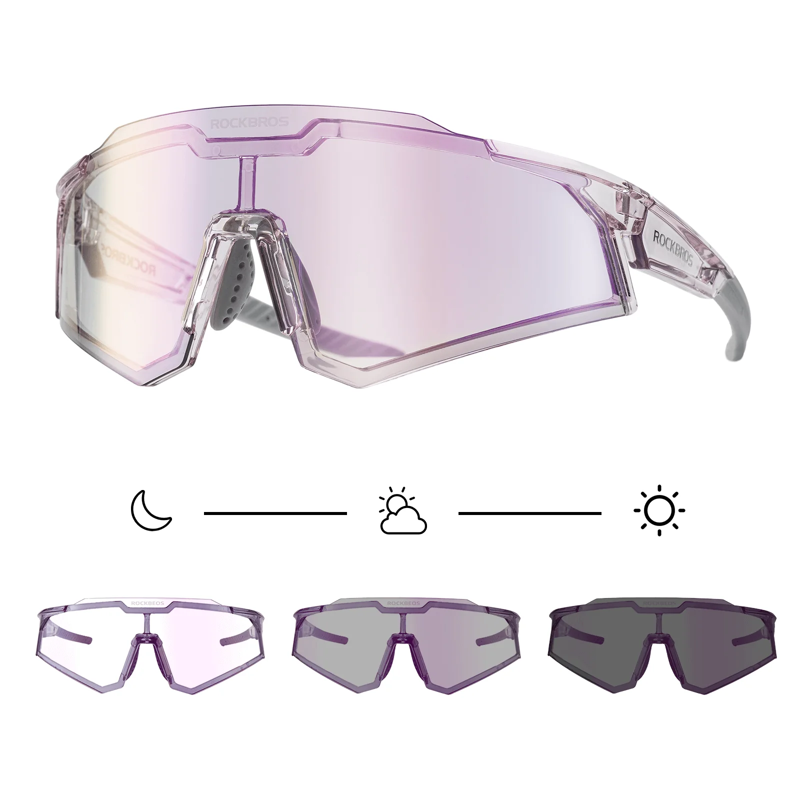 ROCKBROS Sonnenbrille Fahrradbrille Selbsttönend O 10485204880e