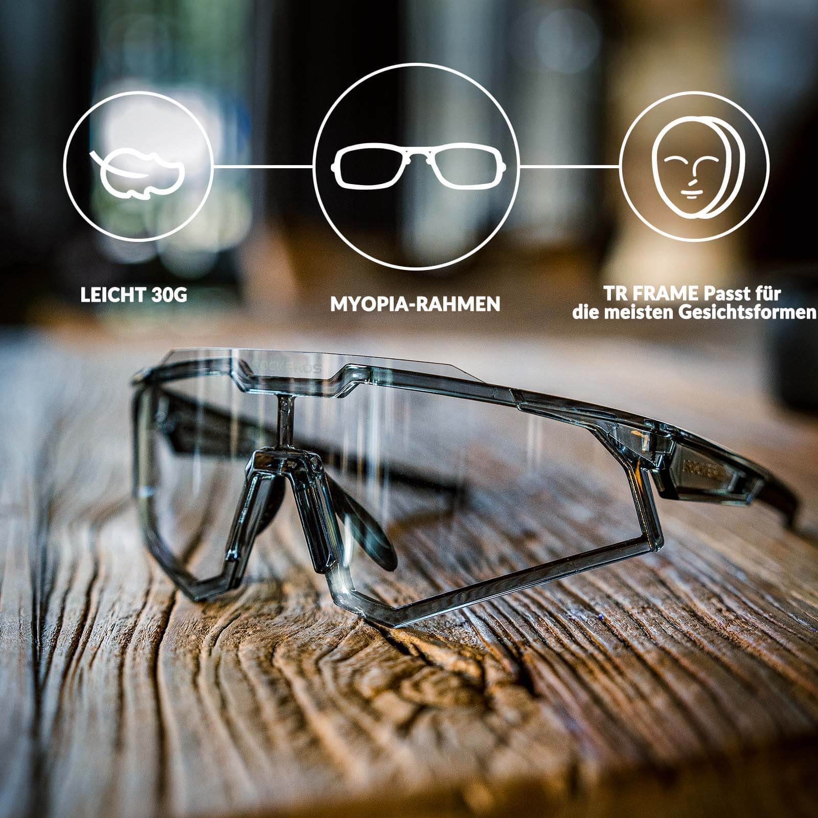 ROCKBROS Sonnenbrille Fahrradbrille Selbsttönend O 96f9b8ddbfe1
