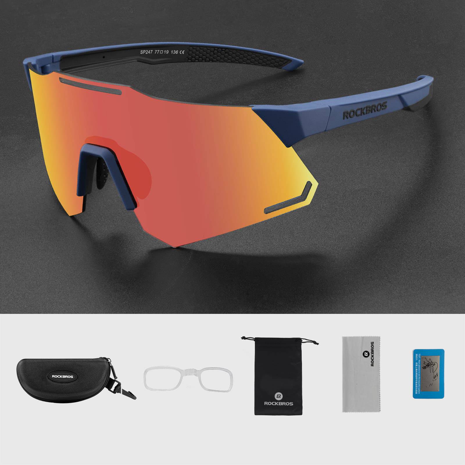 ROCKBROS Sonnenbrille UV400 Schutz Radsportbrille  18eb2a827486