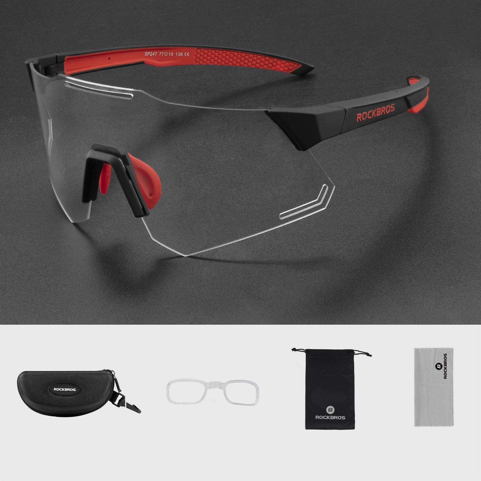 ROCKBROS Sonnenbrille UV400 Schutz Radsportbrille  fa6a294970d9