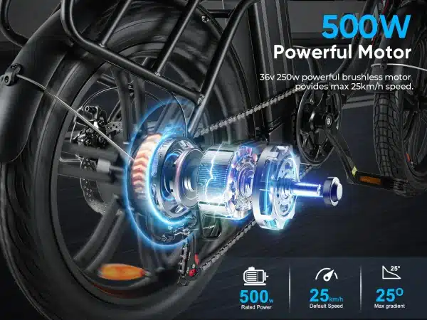 Samebike CY20PRO Osszecsukhato Elektromos kerekpar 38