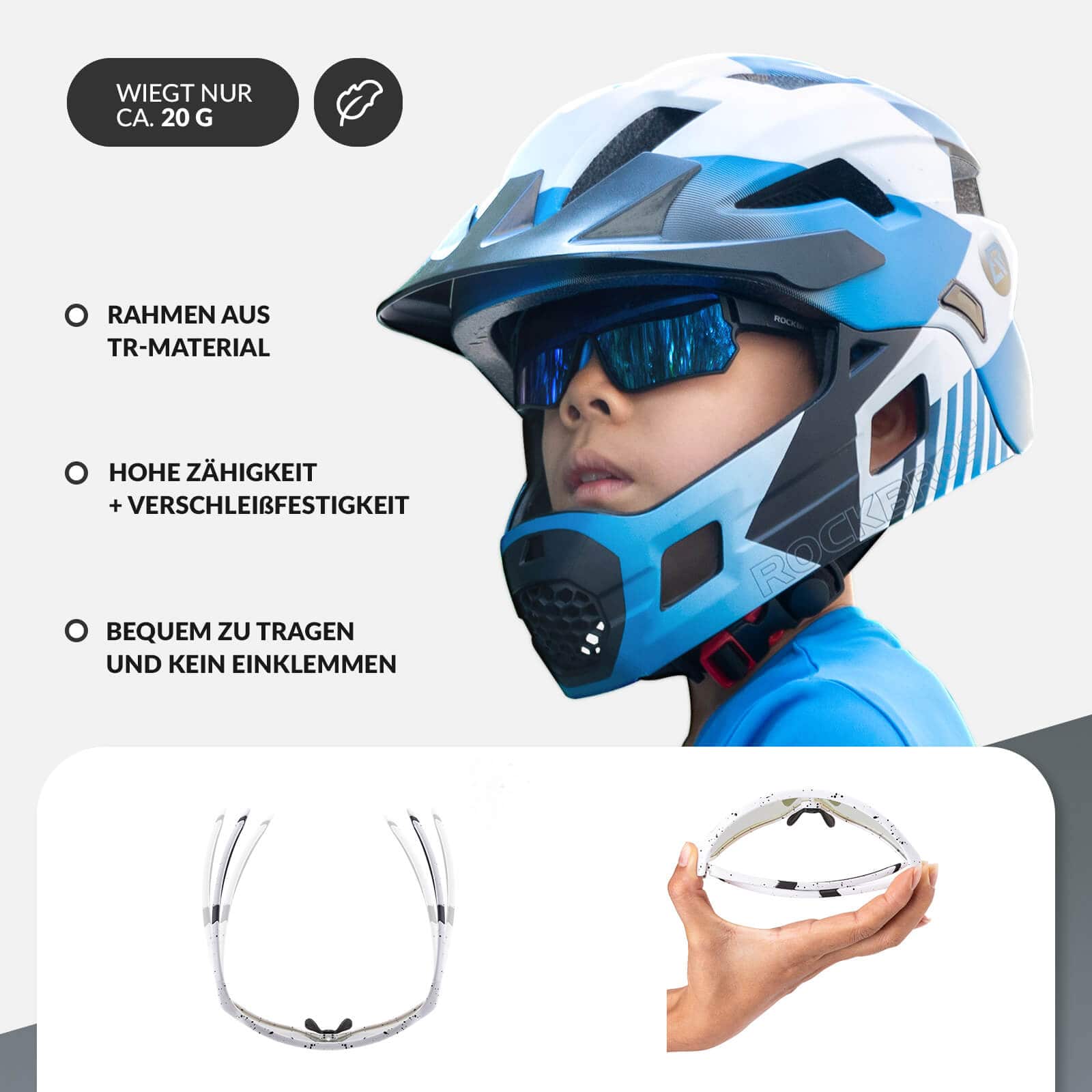 Selbsttönende Fahrradbrille für Kinder mit UV400 S 2f0a34332073