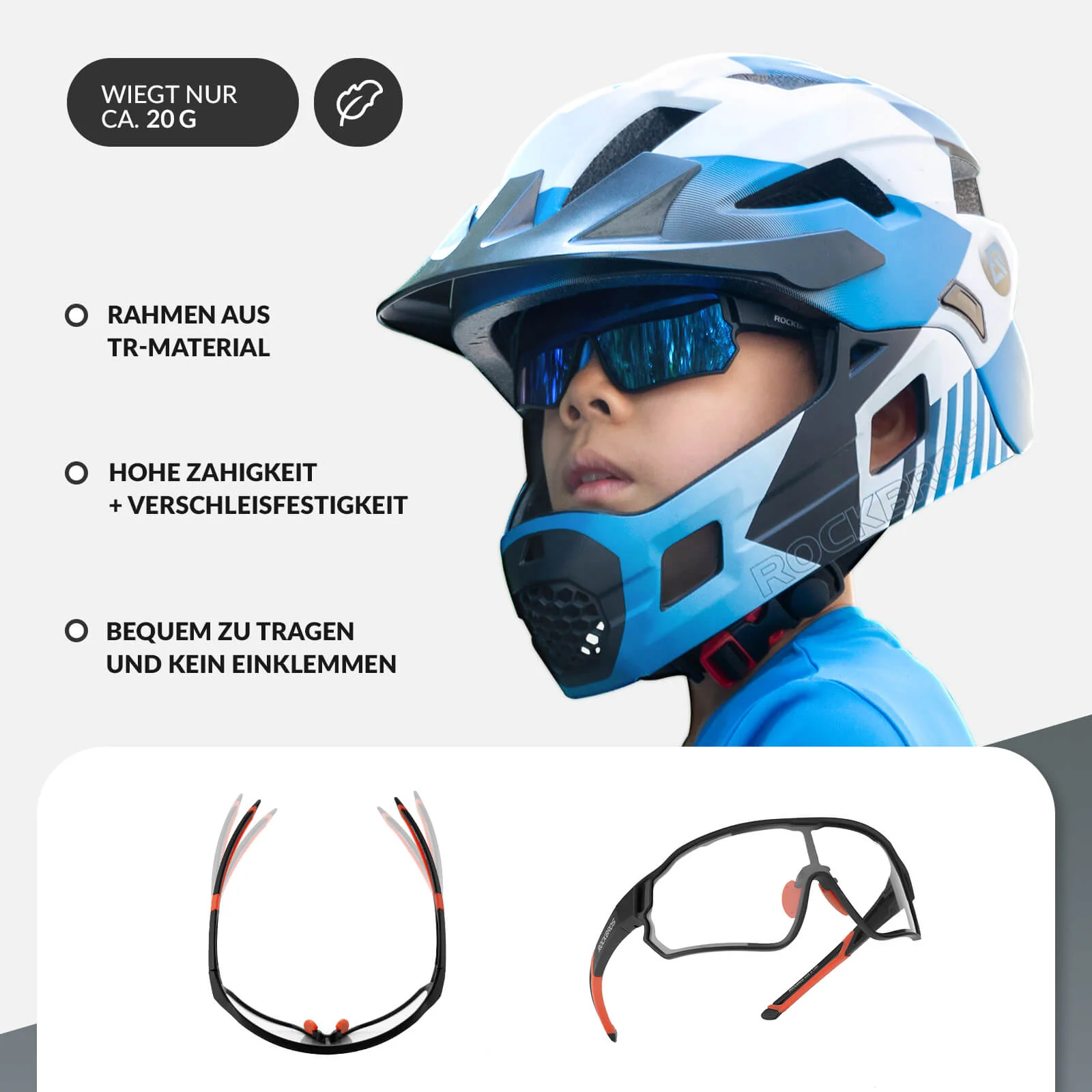 Selbsttönende Fahrradbrille für Kinder mit UV400 S d2c49c1971f5