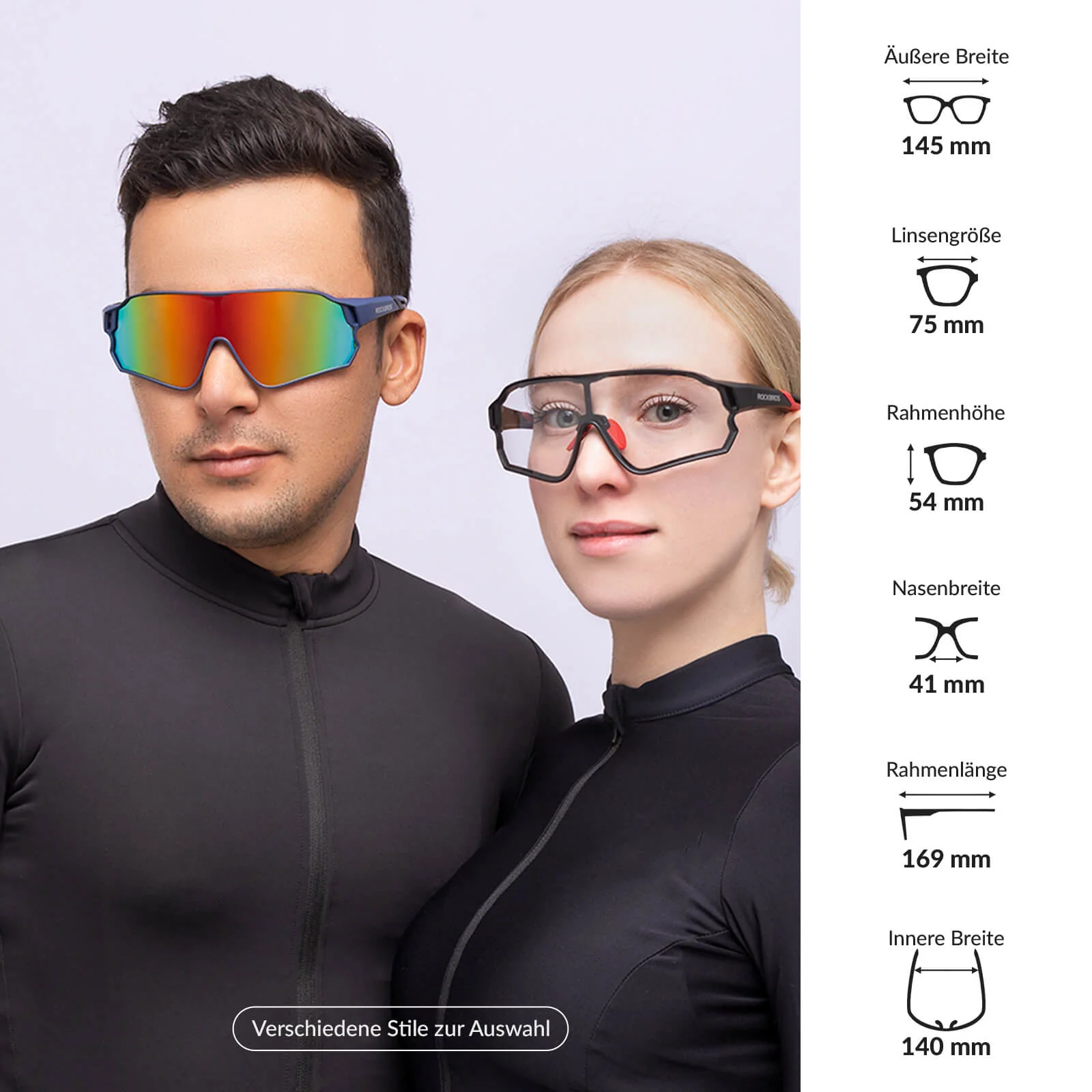 Selbsttönende Fahrradbrille mit Integriertem UV400 bed4d01db833