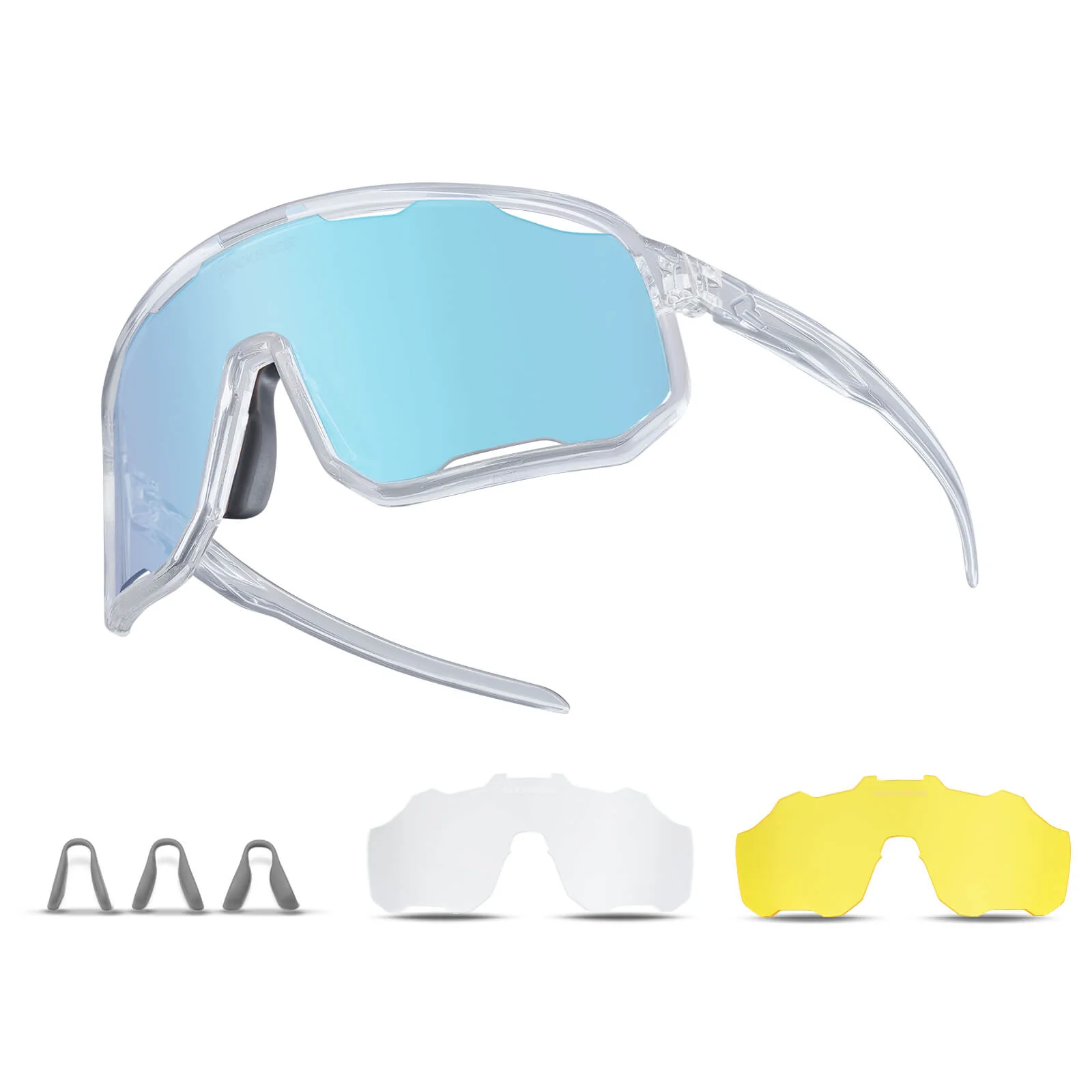 Selbsttönende Unisex Fahrradbrille mit Wechsel Nas 608edd1b3528