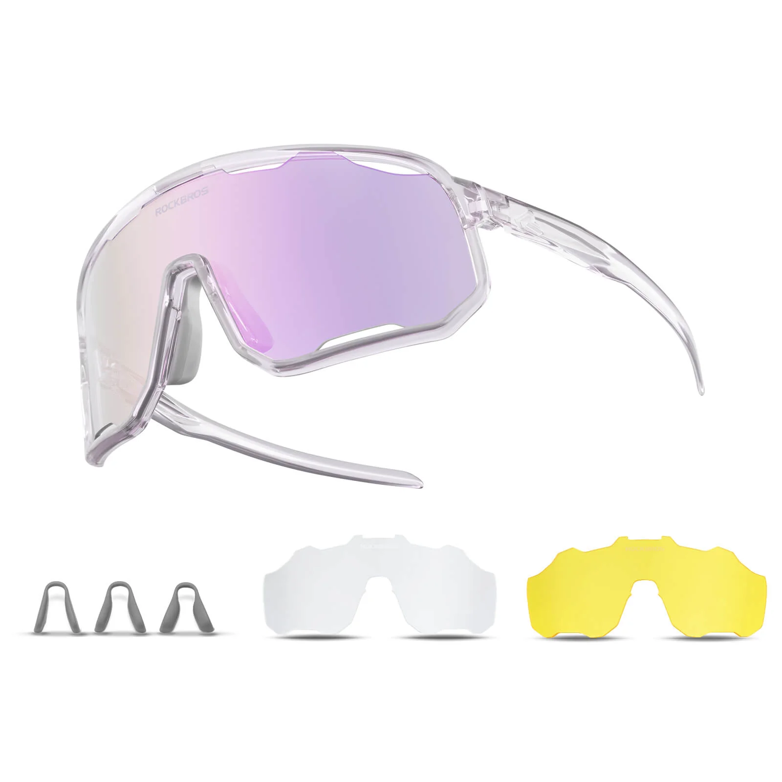 Selbsttönende Unisex Fahrradbrille mit Wechsel Nas ed7d7e6490fc