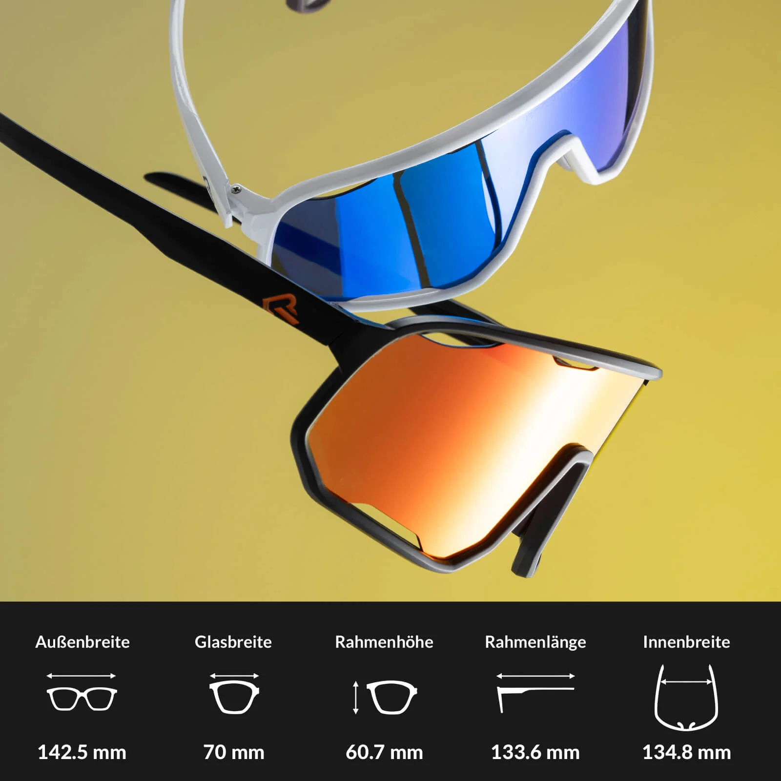 Selbsttönende Unisex Fahrradbrille mit Wechsel Nas f0338286c262