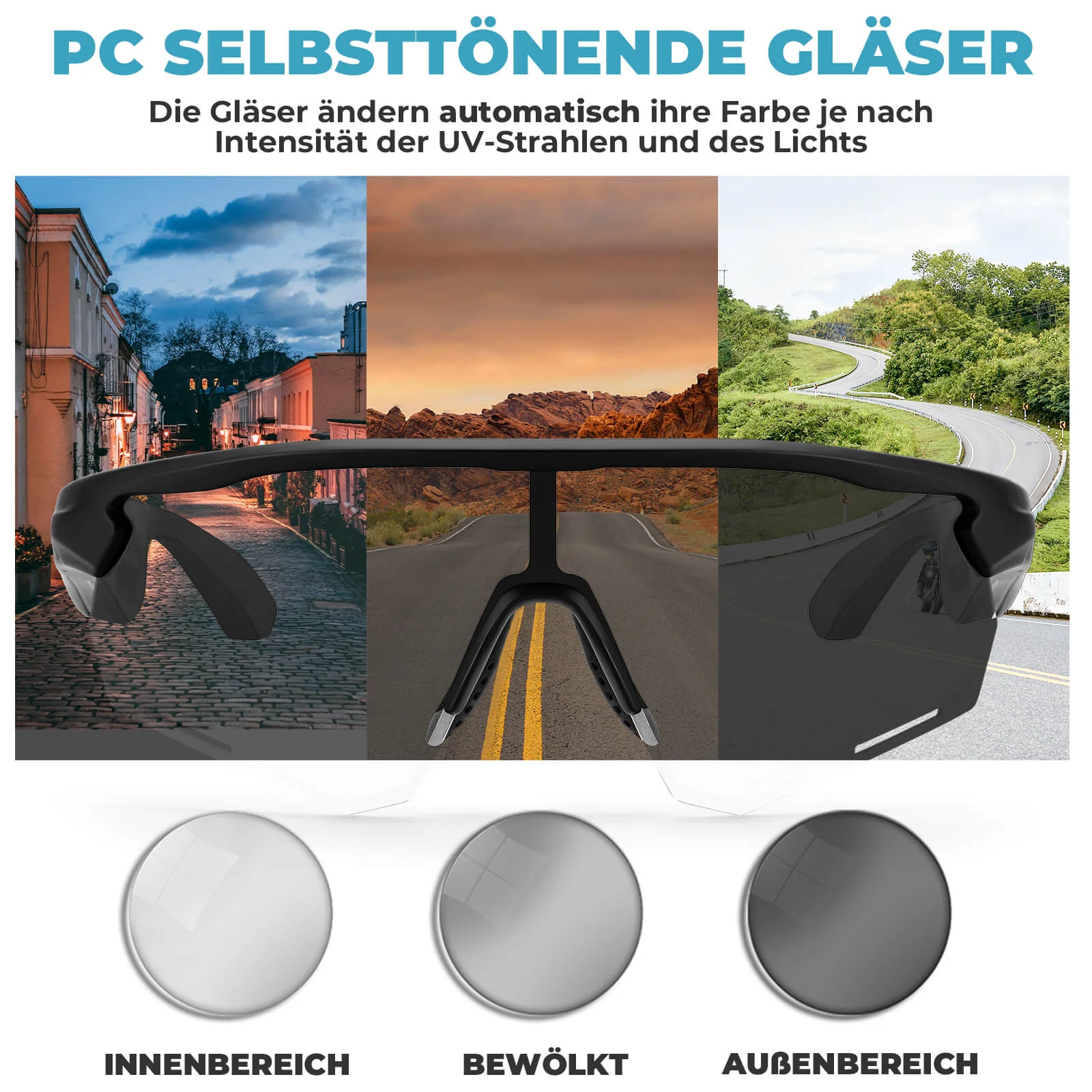 Smarte Fahrradbrille mit Bluetooth  Elektronisch   58aa220e7064