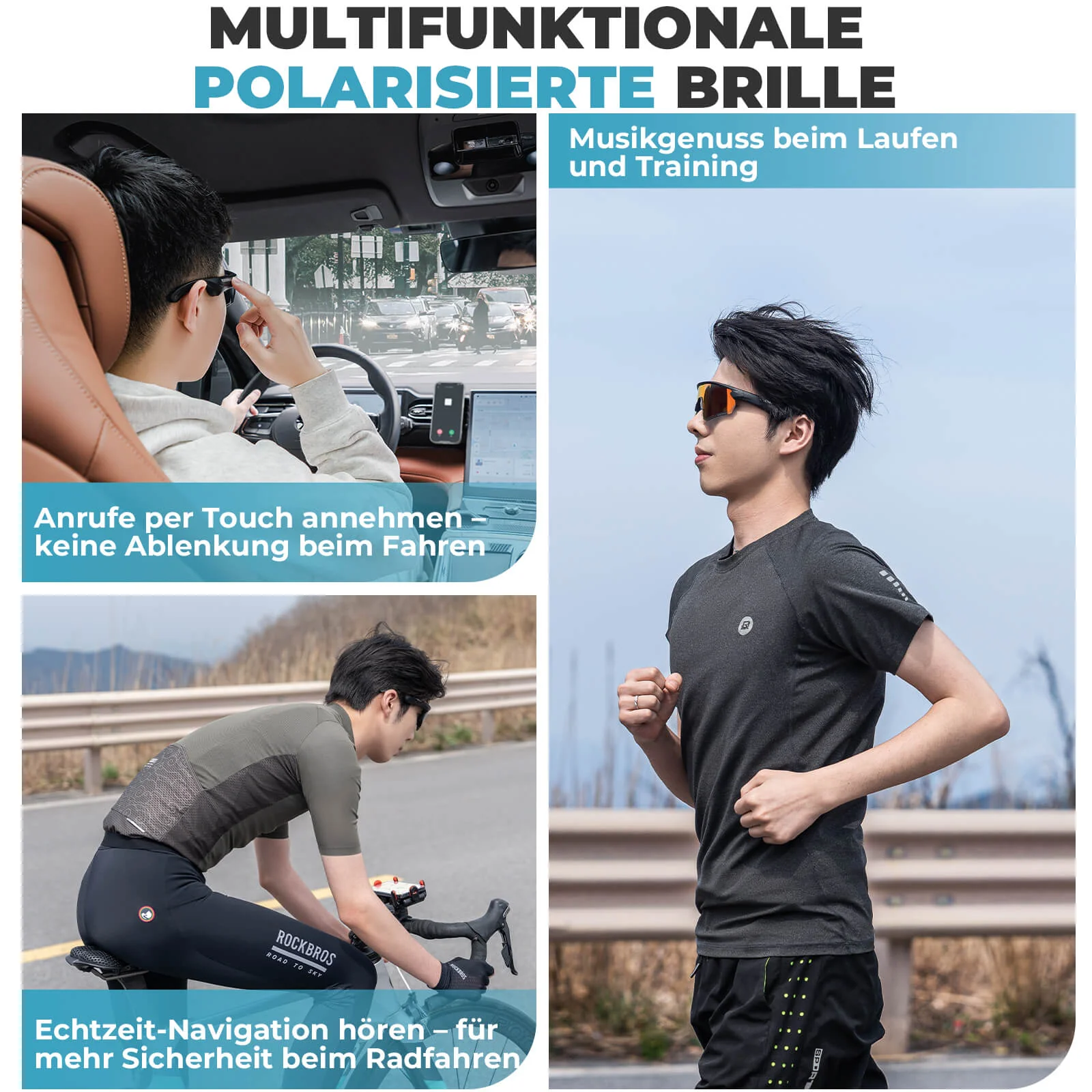 Smarte Fahrradbrille mit Bluetooth  Elektronisch   97e8681264d7