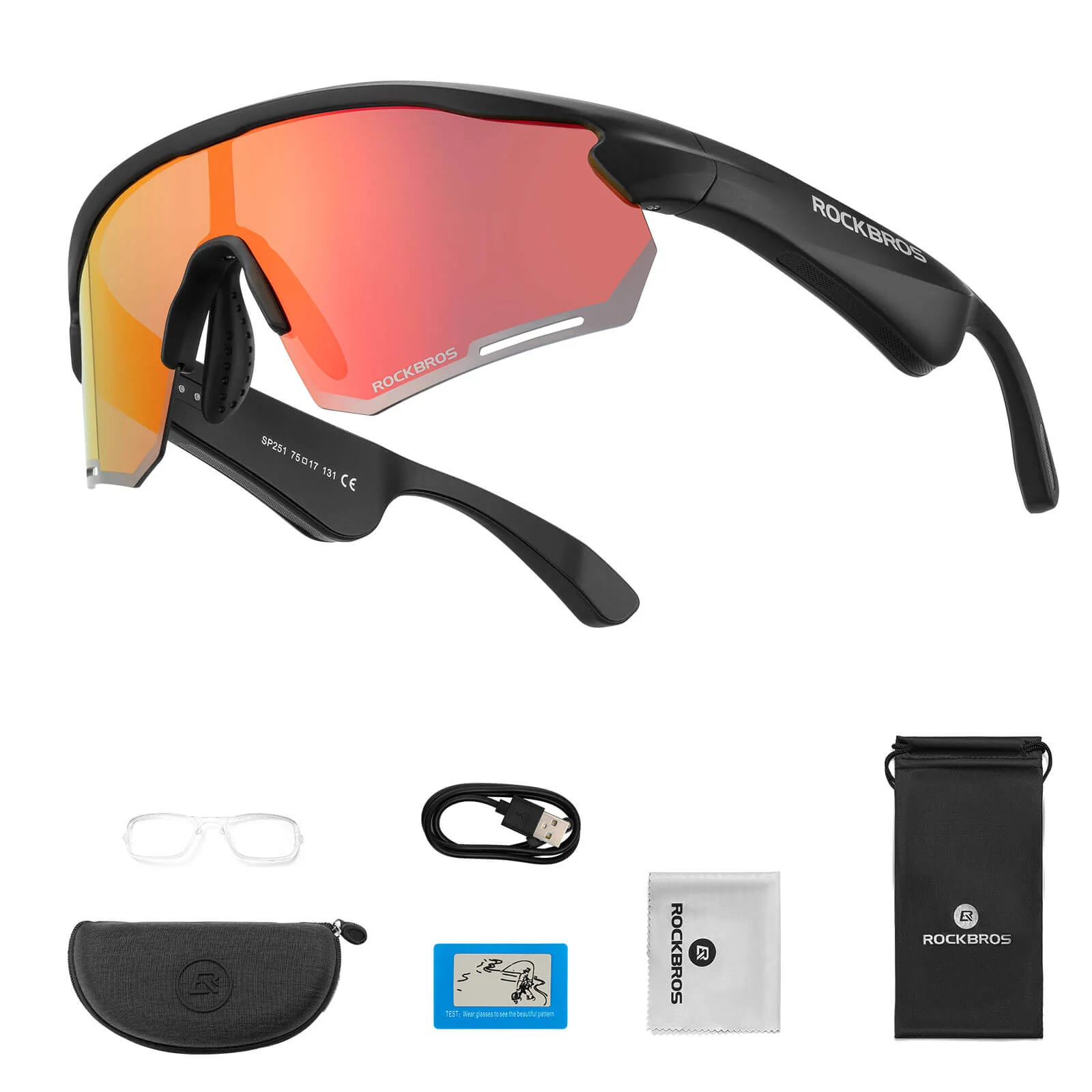 Smarte Fahrradbrille mit Bluetooth  Elektronisch   e56671f9e911
