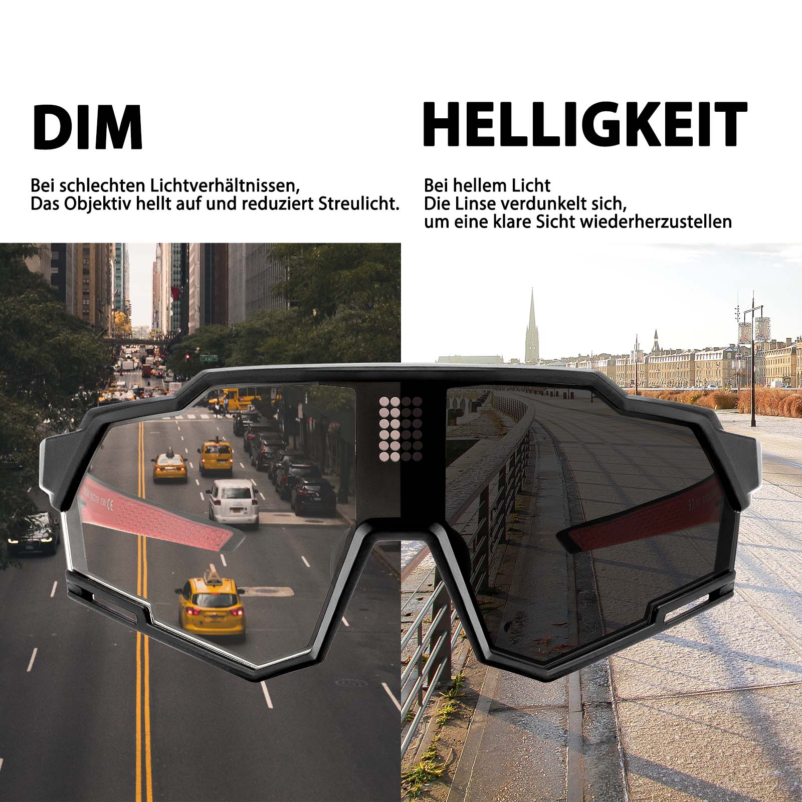Smarte Radbrille mit Elektronischer Verdunkelung  ba0428e7c9e1