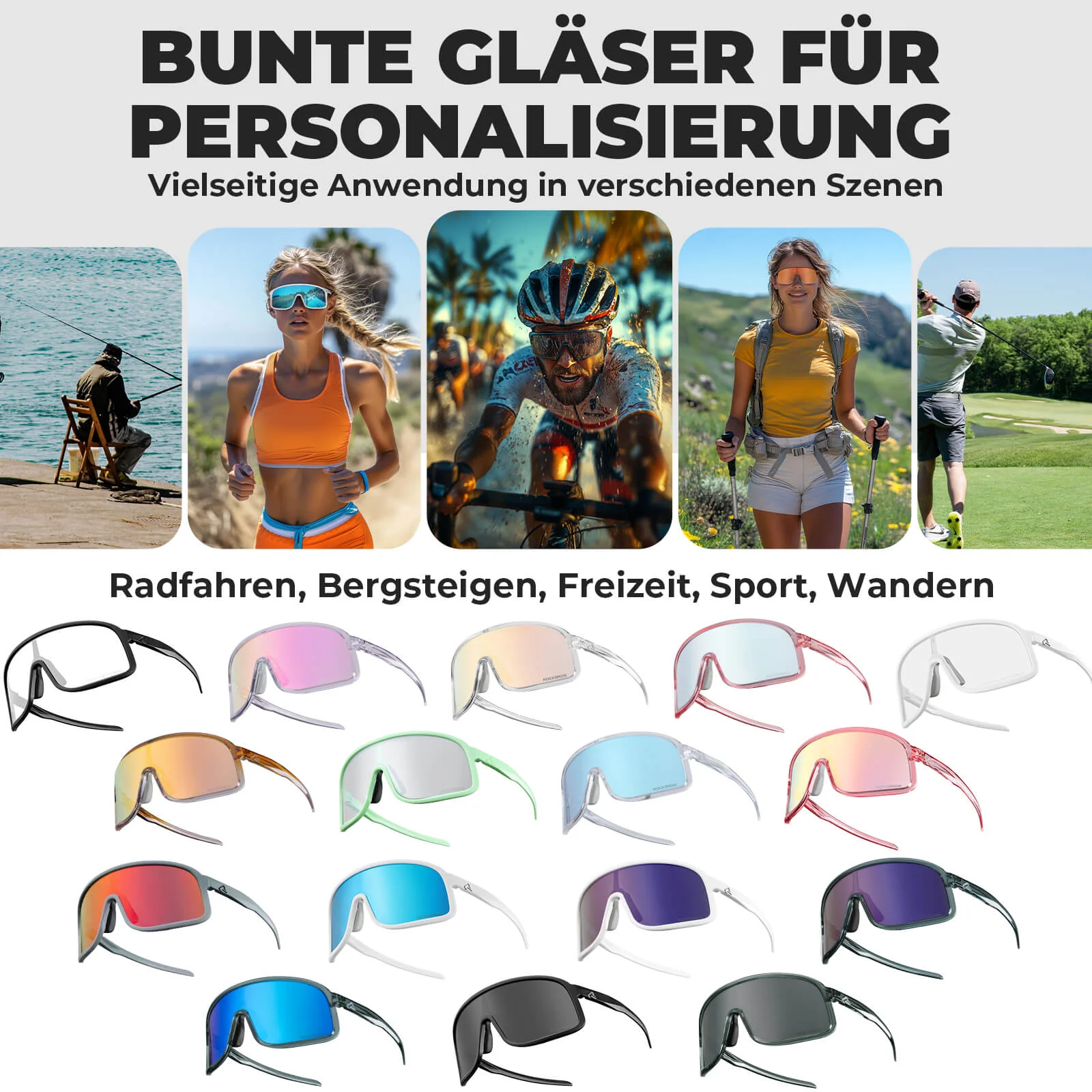 Sonnenbrille Selbsttönend UV400 Schutz   SHOWDOW S 8e02b682b669