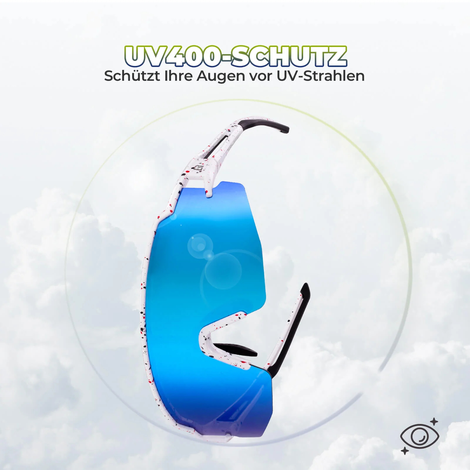 Winddichte und Polarisierte Sportbrille  UV400  66b01174292c